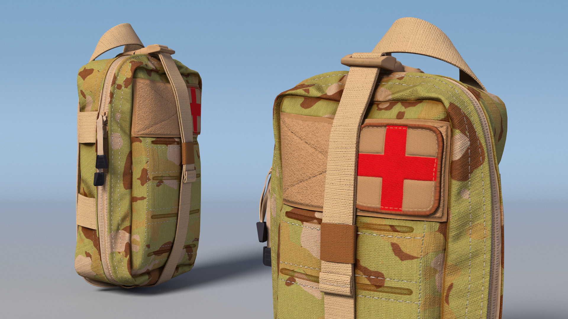 First Aid Kit Pouch Camouflage Game Ready, view 2