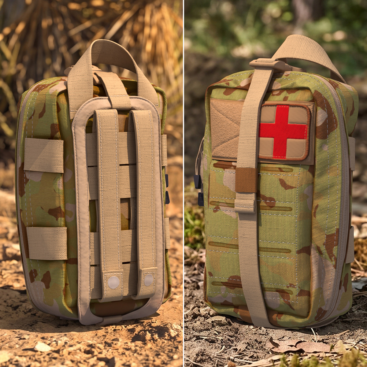 First Aid Kit Pouch Camouflage Game Ready