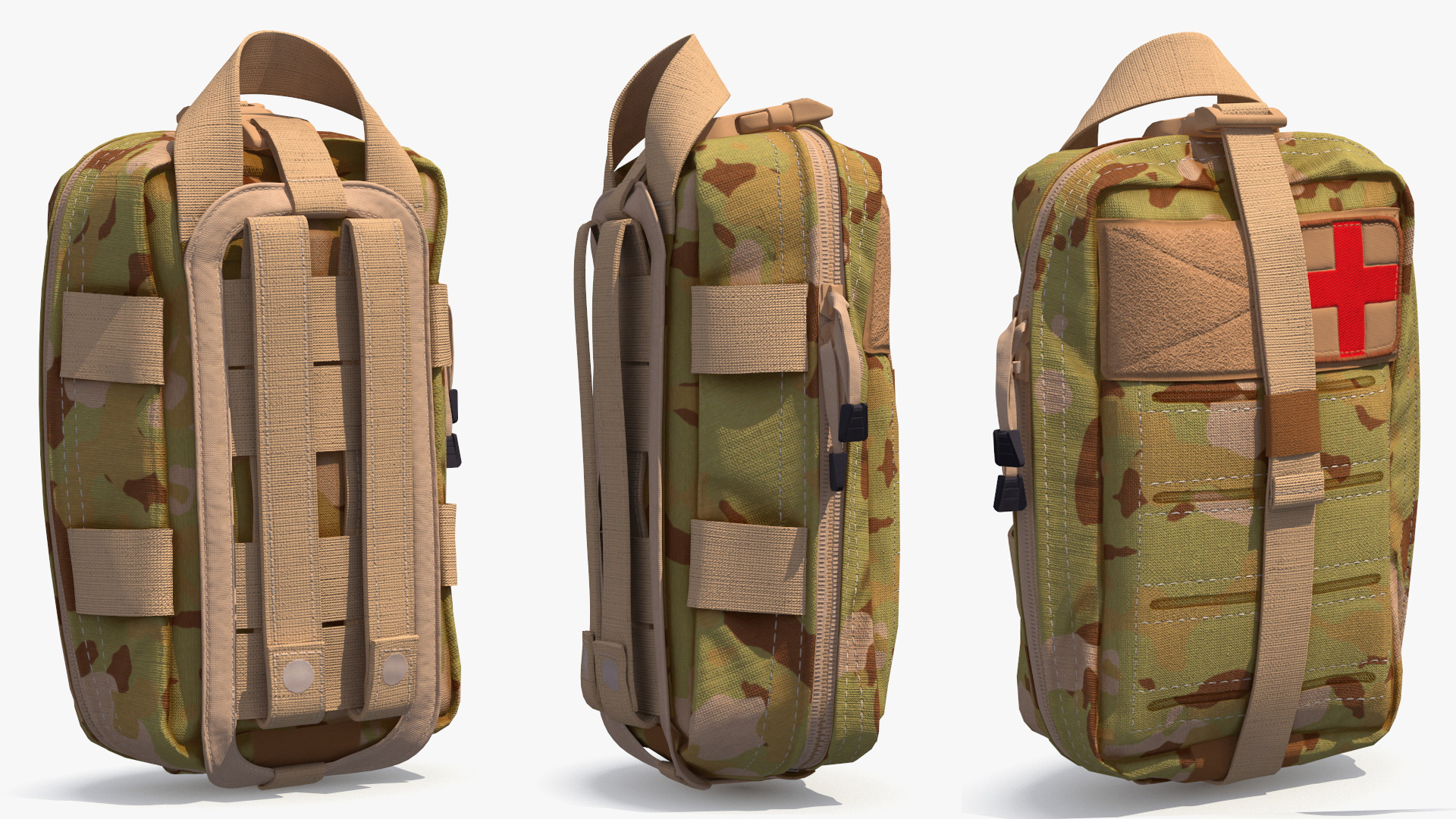 First Aid Kit Pouch Camouflage Game Ready, view 3