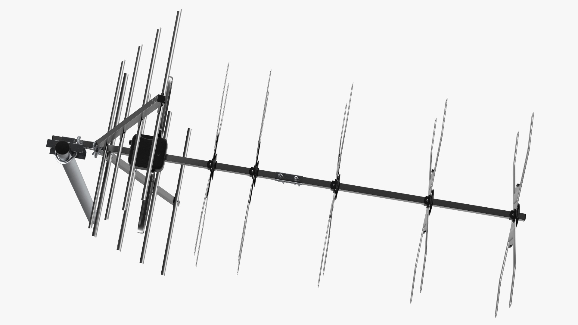 Wideband UHF Digital Aerial 4G Filtered Antenna 3D