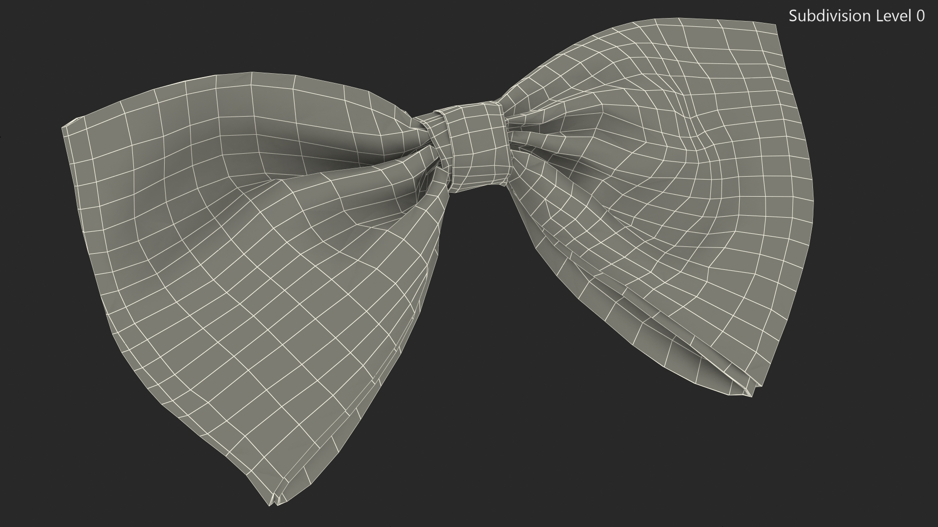 3D Bow Tie Red