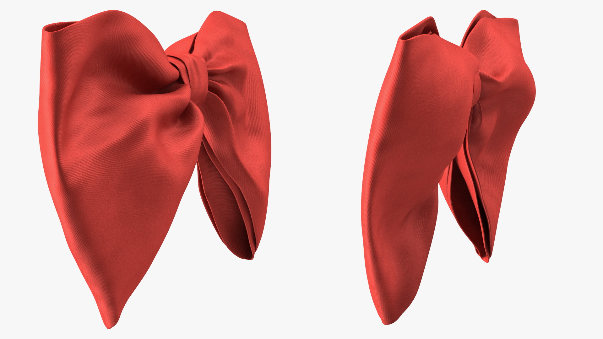 3D Bow Tie Red