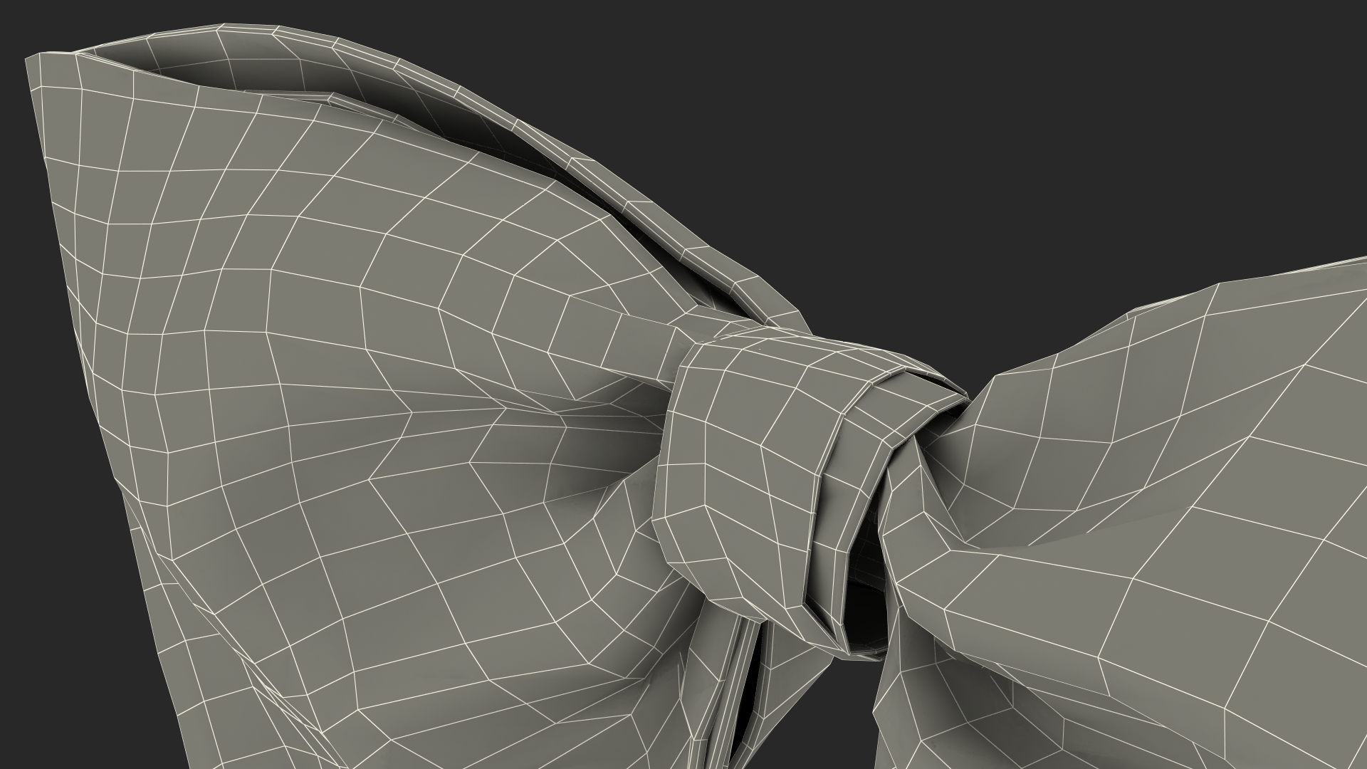 3D Bow Tie Red