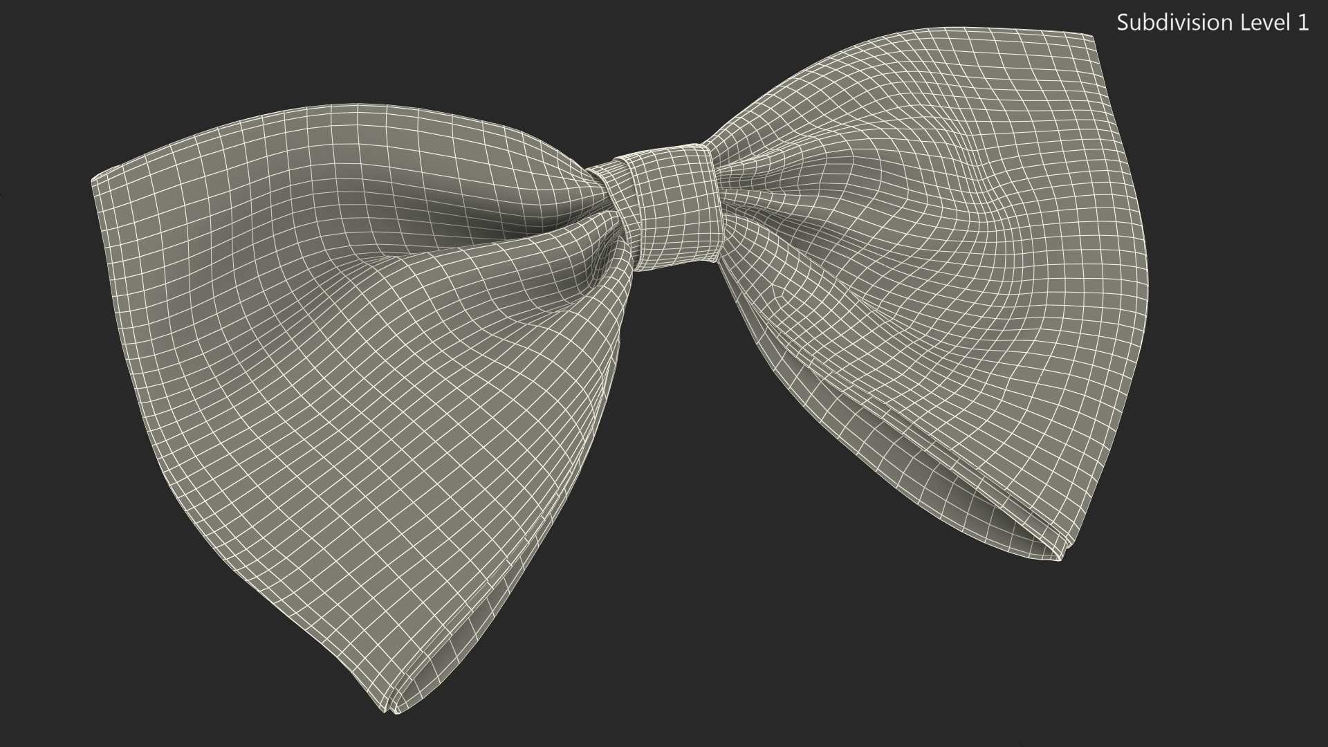 3D Bow Tie Red