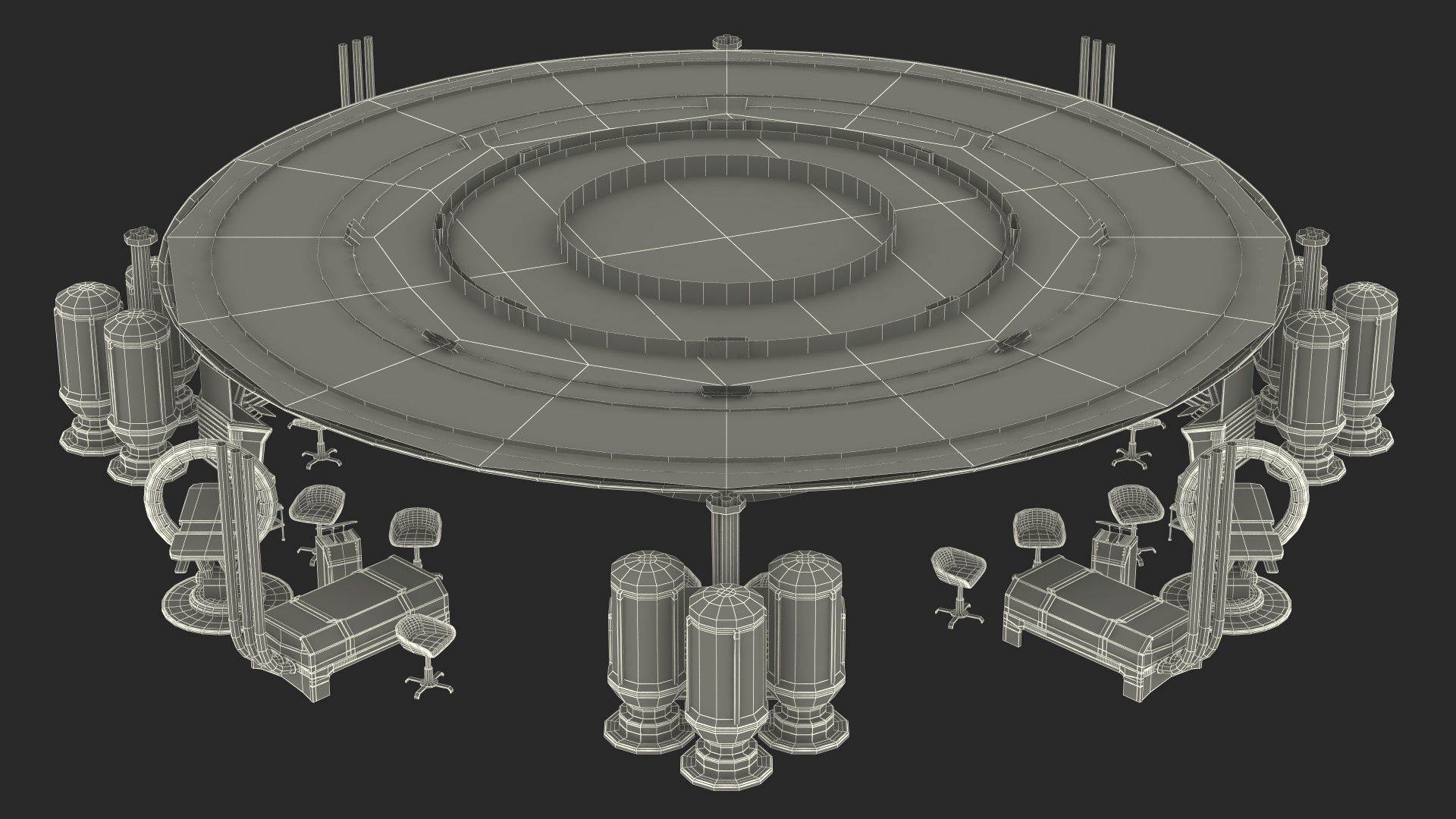 Futuristic Medical Lab 3D