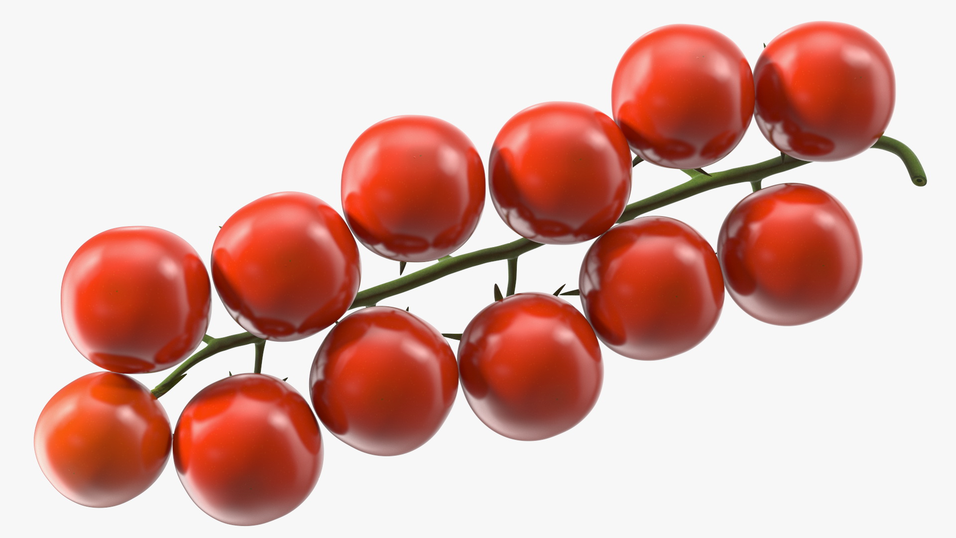 Cherry Tomatoes on the Vine 3D