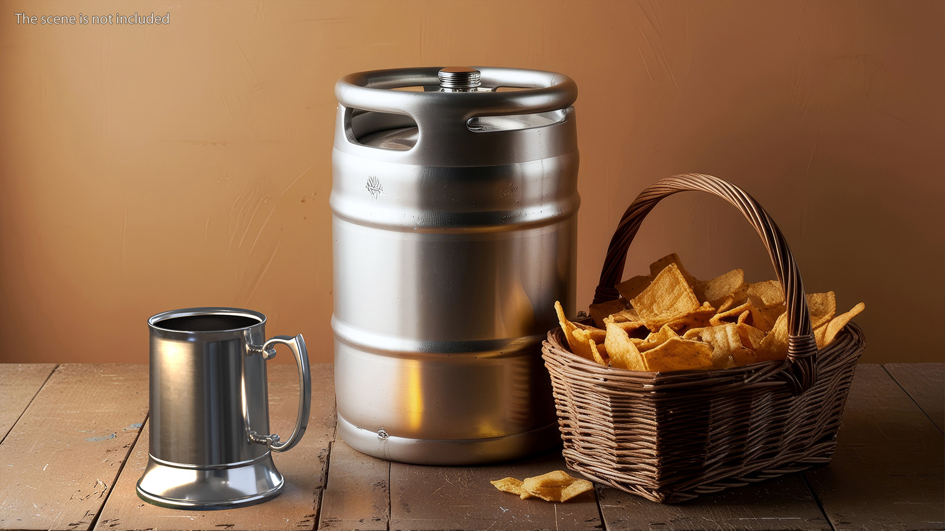 Stainless Steel Beer Mug 3D model
