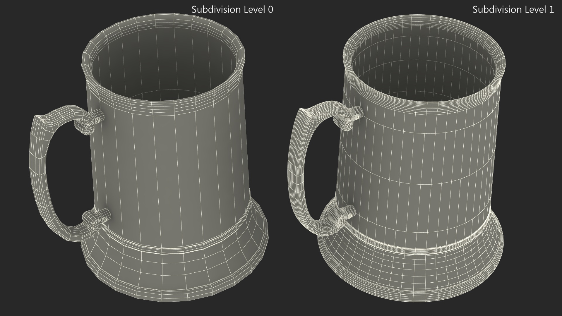 Stainless Steel Beer Mug 3D model