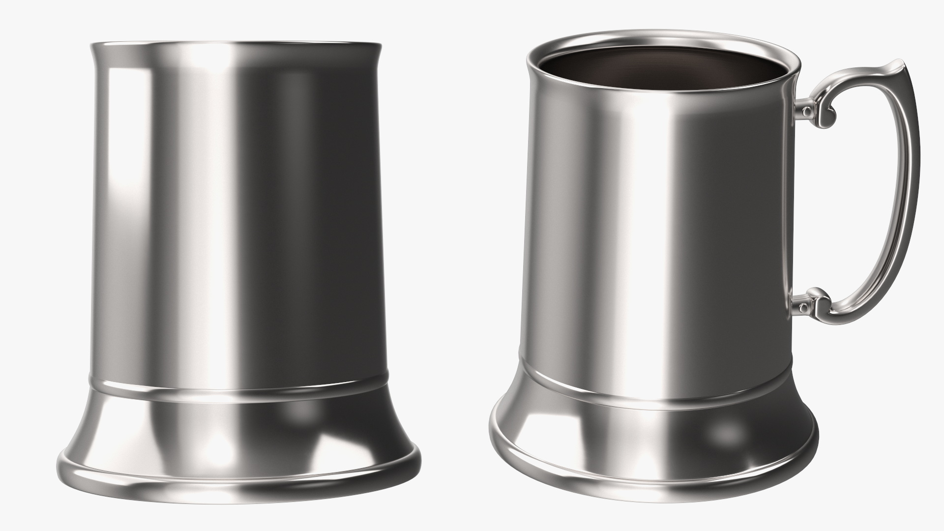Stainless Steel Beer Mug 3D model