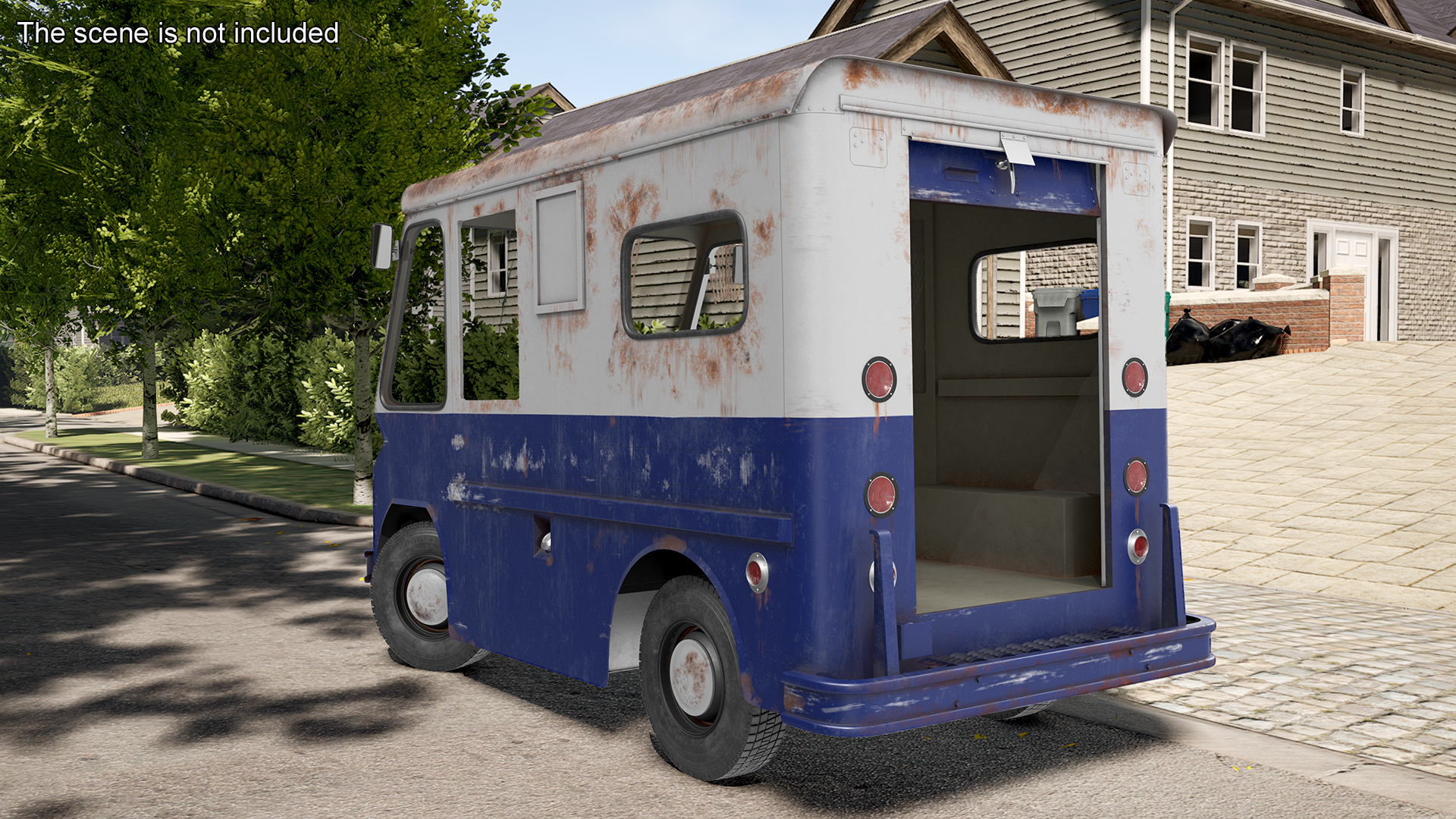 1963 Studebaker ZIP Van Old Rigged 3D model