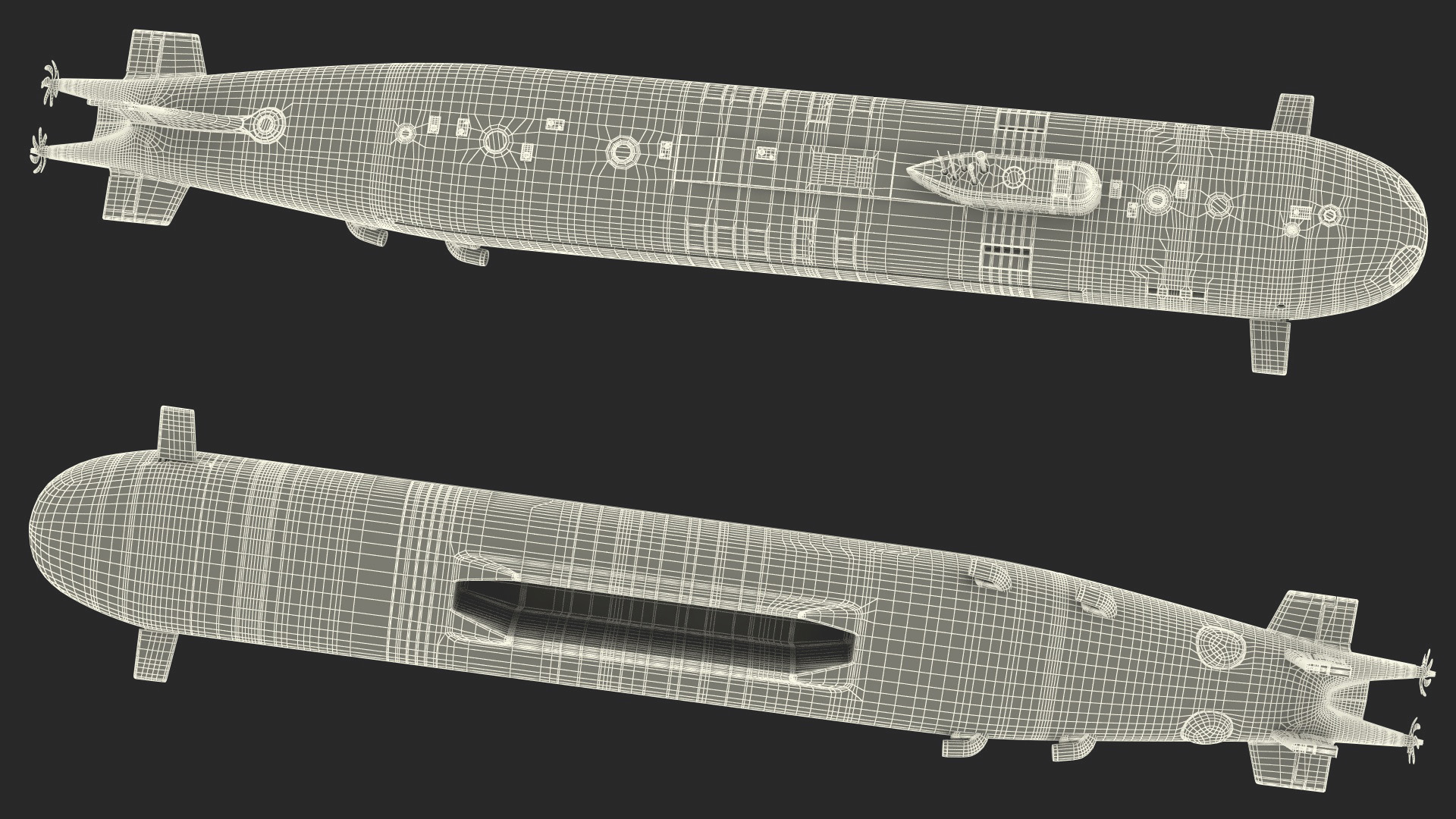 3D model Submarine Belgorod K-329 OSCAR II Rigged