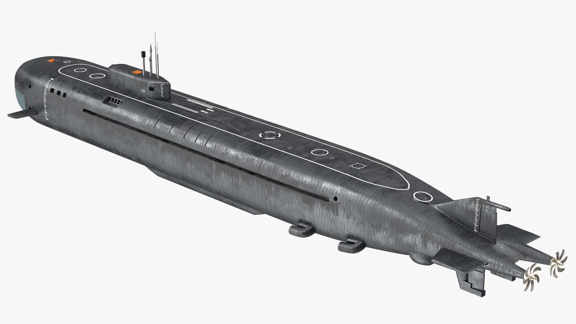 3D model Submarine Belgorod K-329 OSCAR II Rigged
