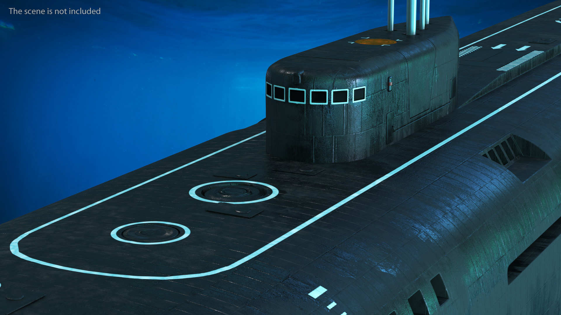 3D model Submarine Belgorod K-329 OSCAR II Rigged