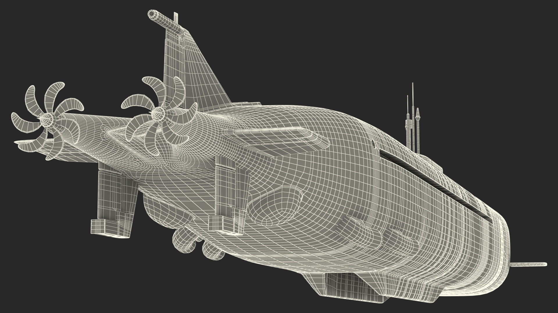 3D model Submarine Belgorod K-329 OSCAR II Rigged
