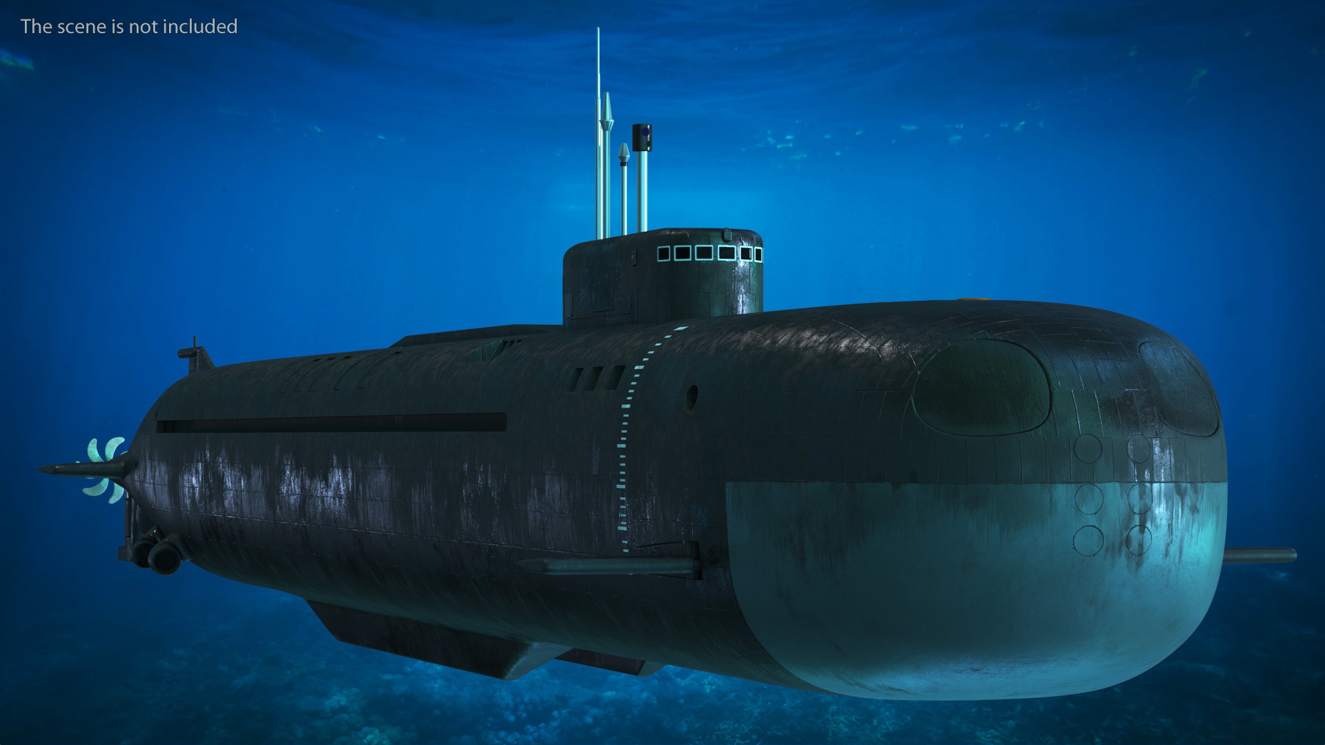 3D model Submarine Belgorod K-329 OSCAR II Rigged