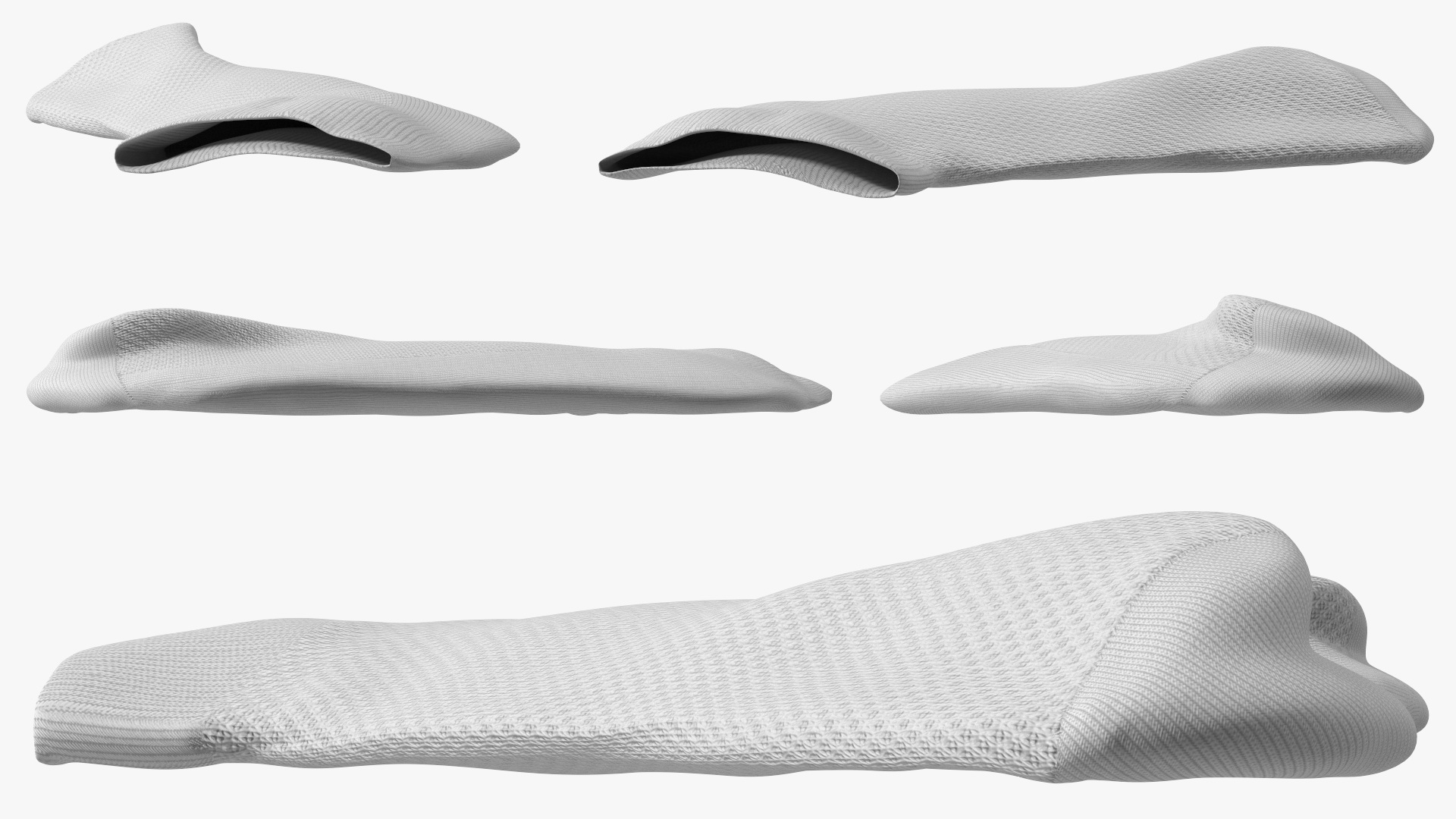 3D model Socks Grey Idle