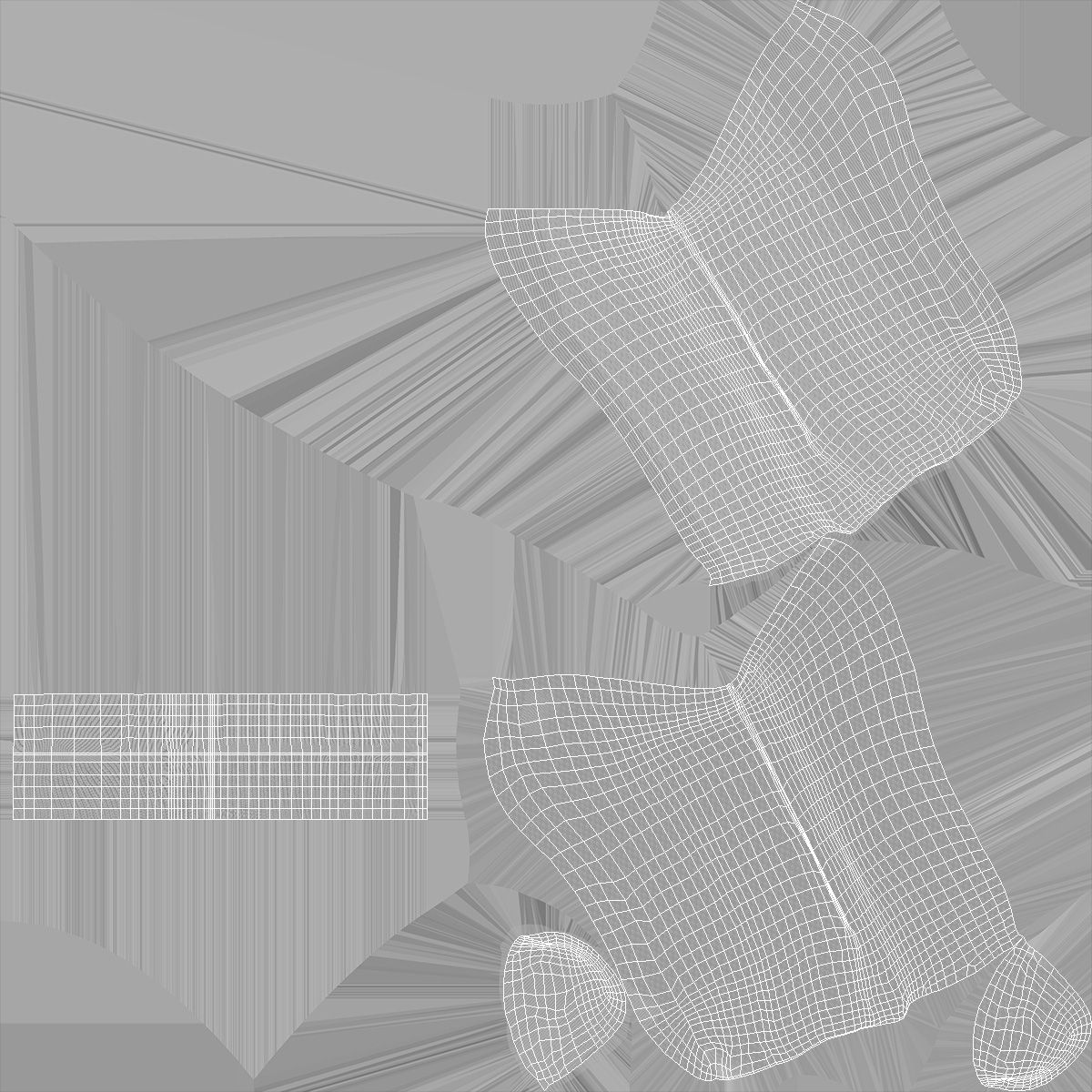 3D model Socks Grey Idle