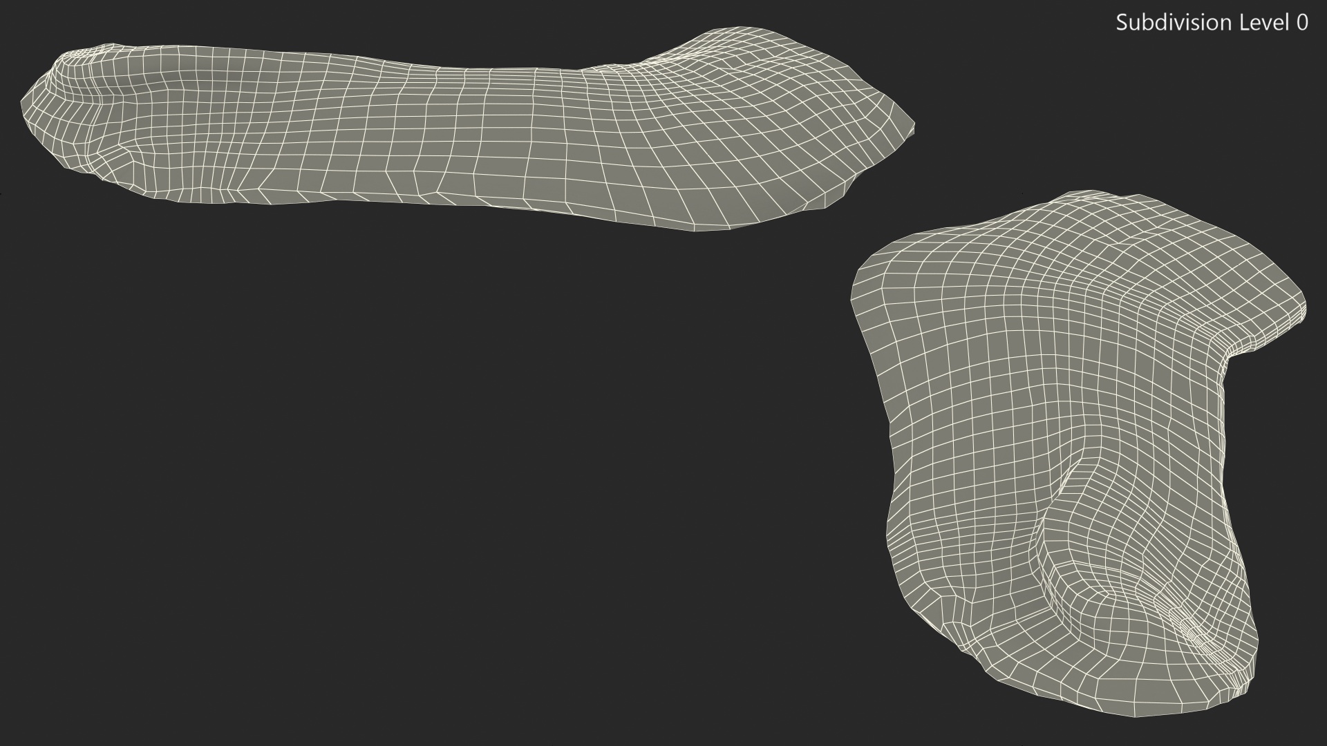 3D model Socks Grey Idle