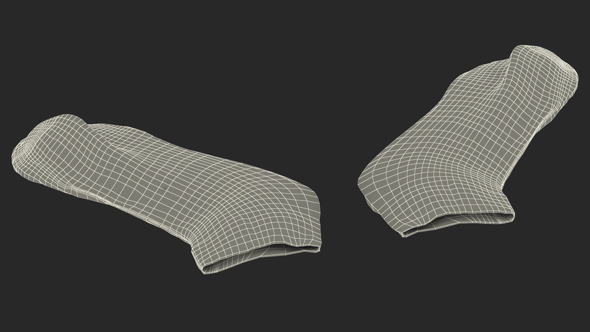 3D model Socks Grey Idle