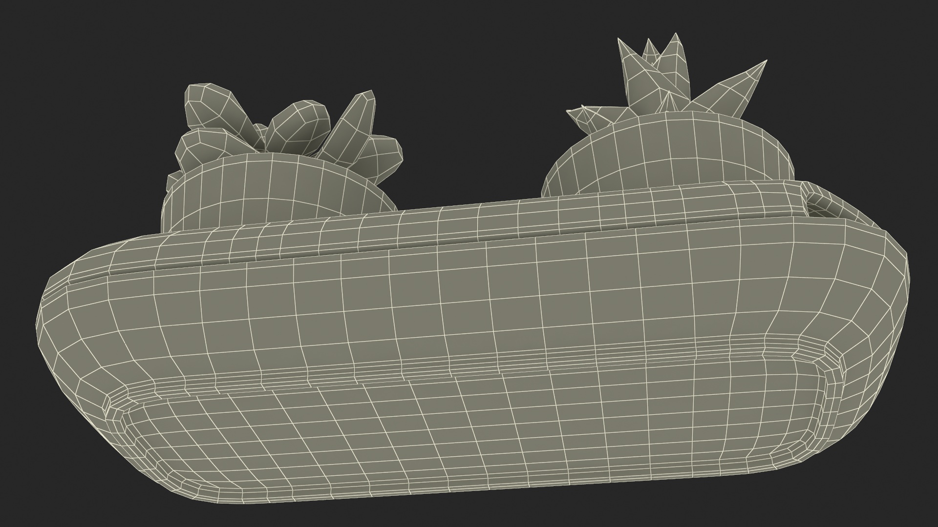 3D model Sagaform Double Herb Pot Beige