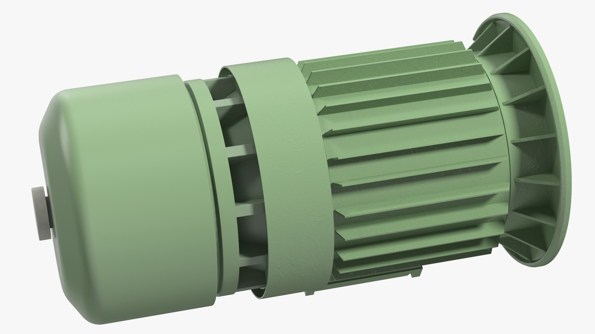 3D Electric Motor Cutaway Green model
