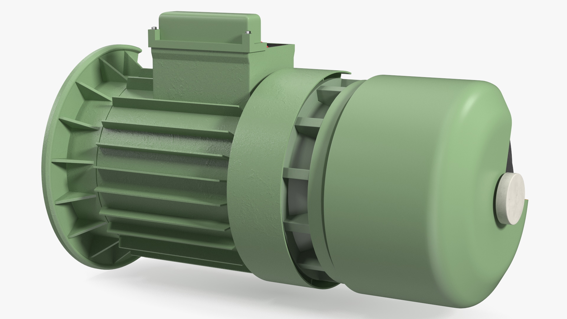 3D Electric Motor Cutaway Green model