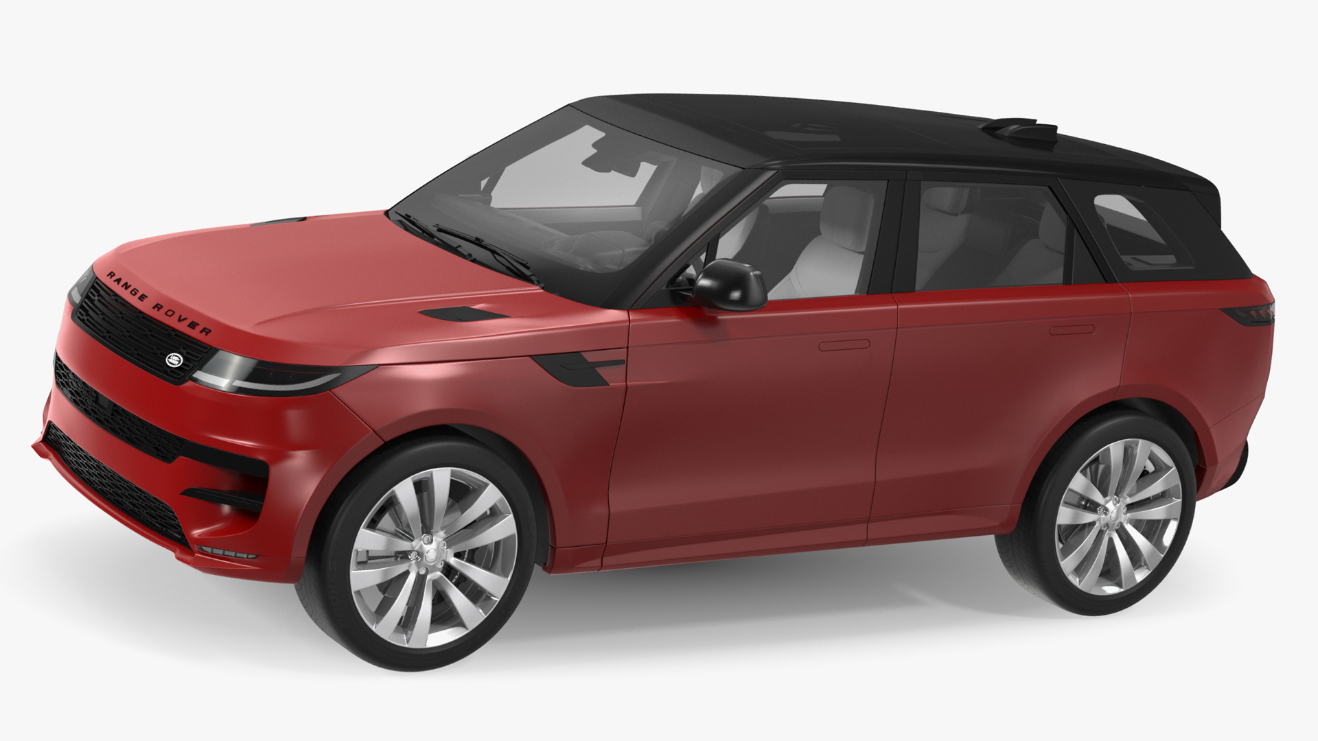 Range Rover Sport 2023 Red Rigged for Maya 3D