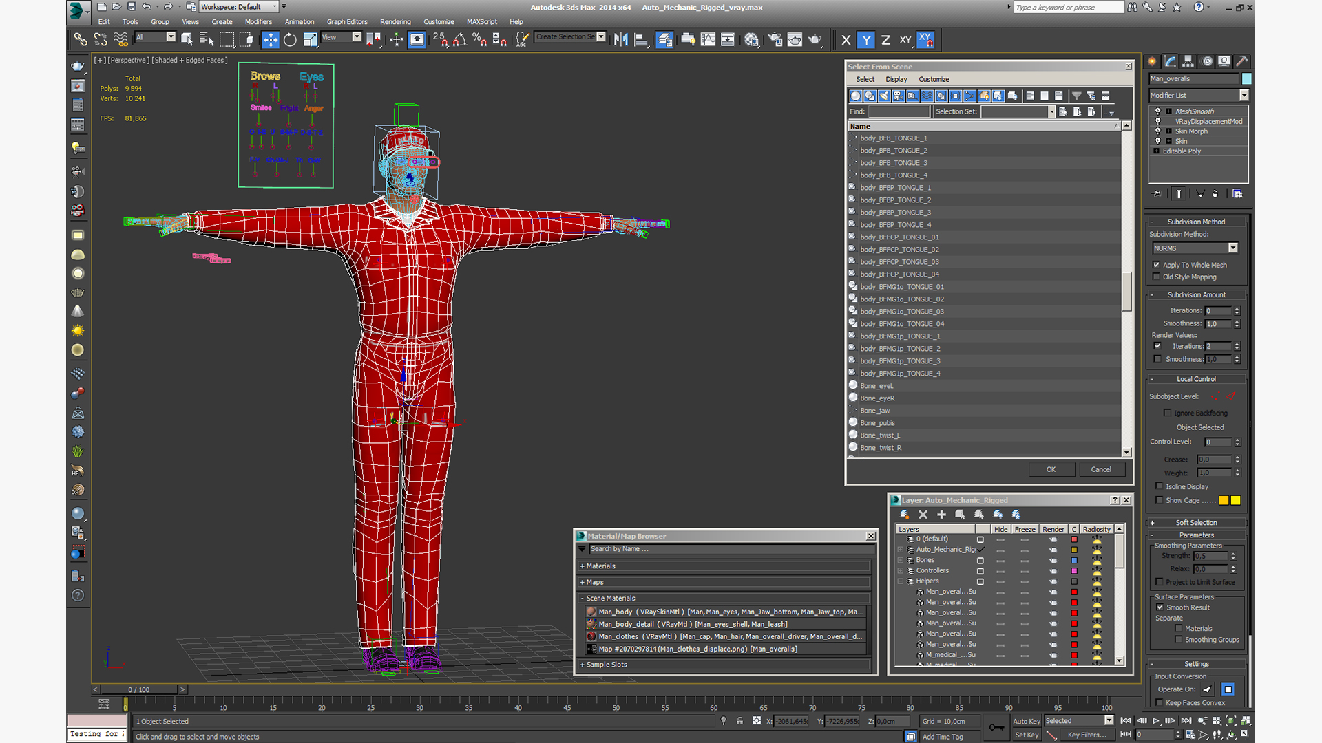 3D model Auto Mechanic Rigged