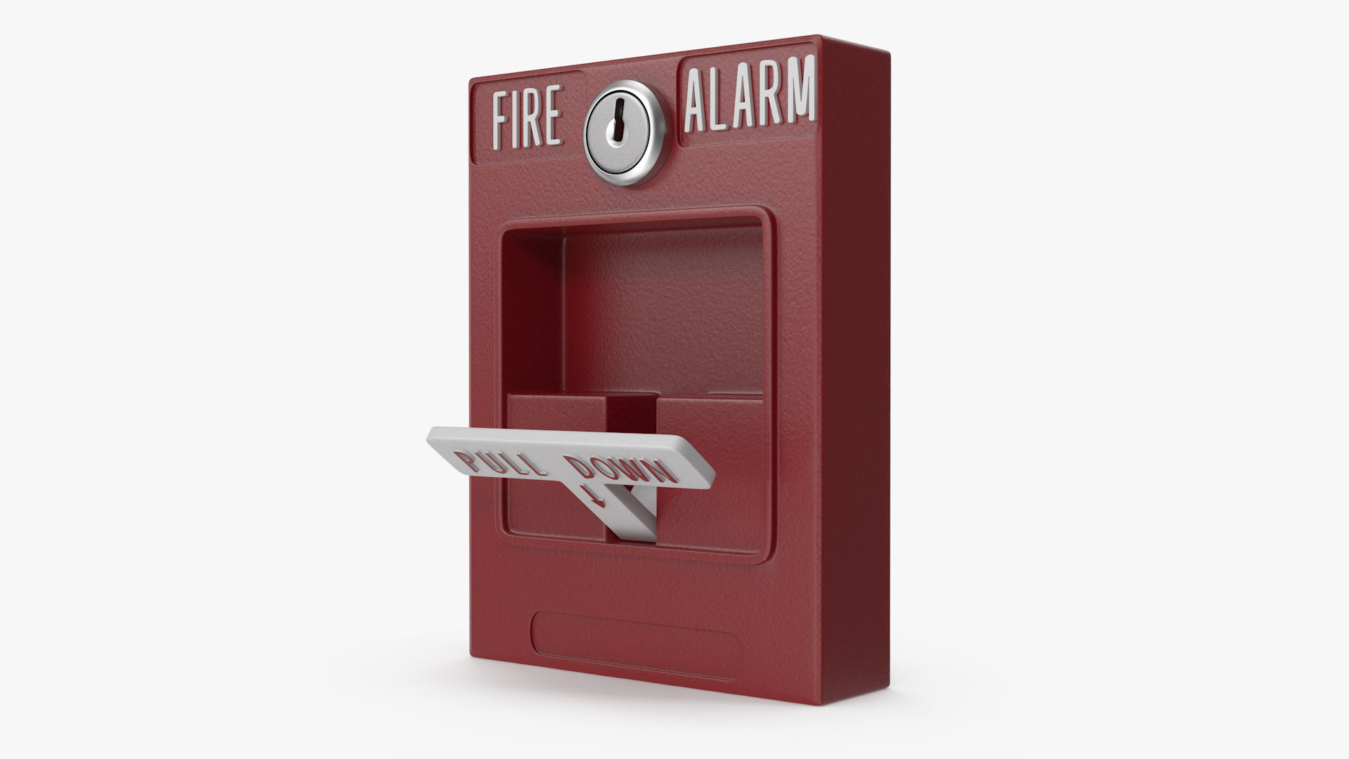 3D model Pull Down Fire Alarm