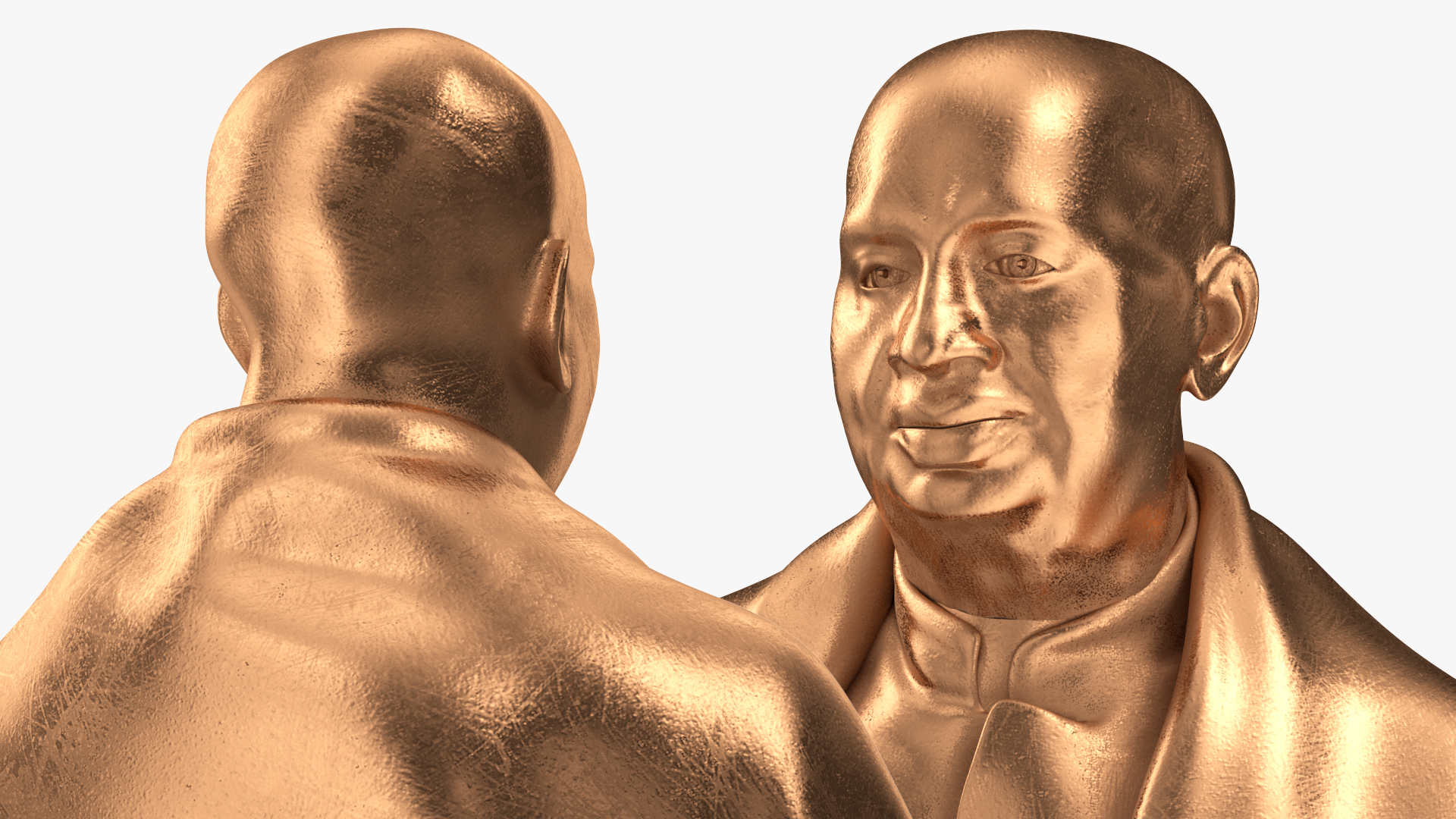 Bronze Indian Man Statue for 3D Print 3D