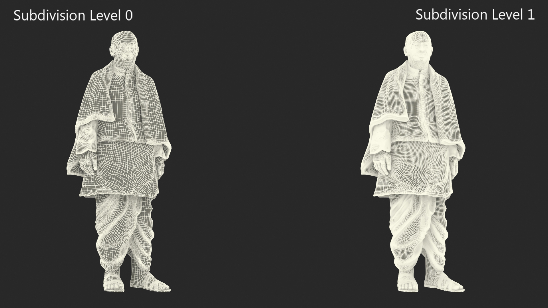 Bronze Indian Man Statue for 3D Print 3D