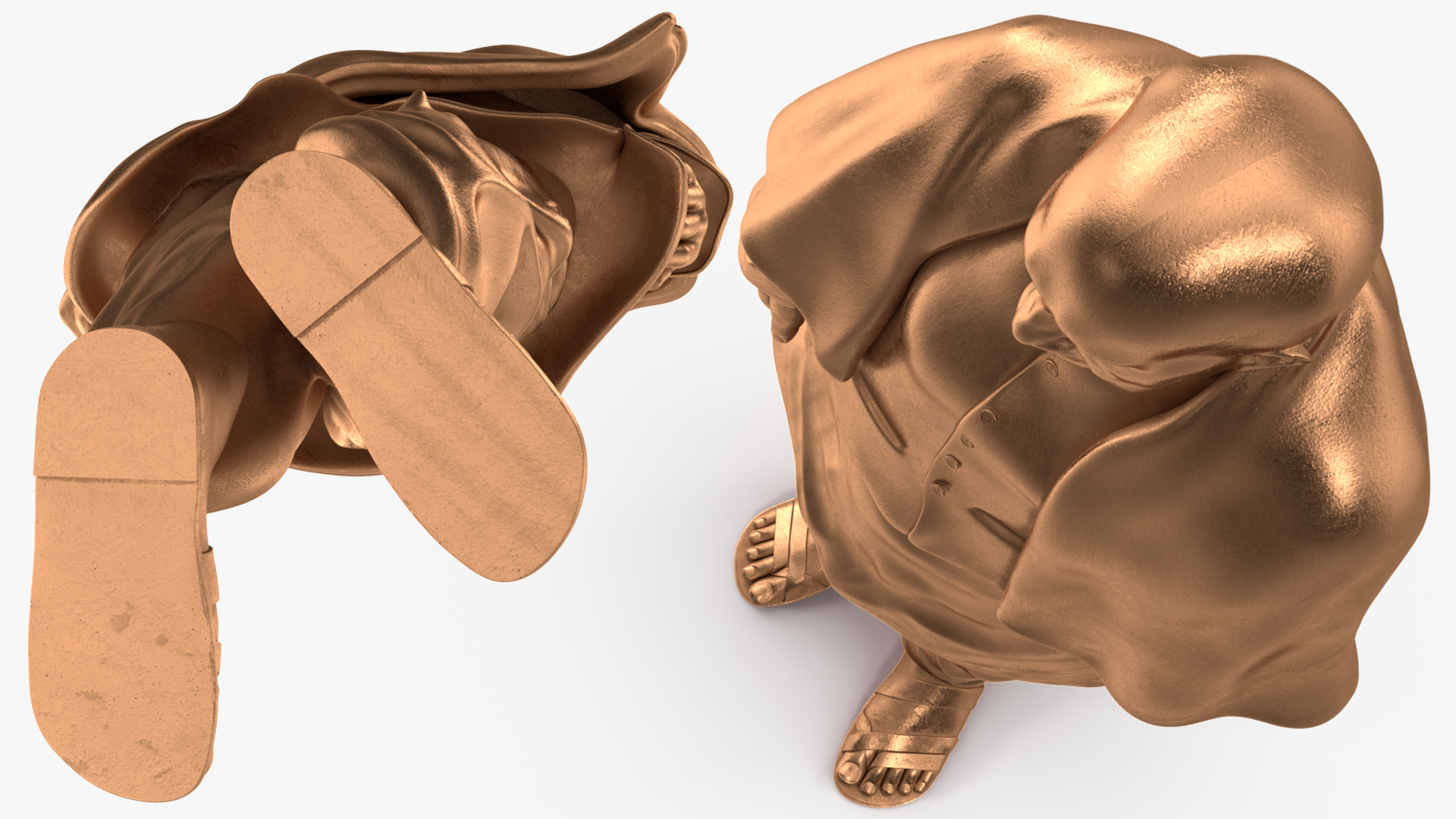 Bronze Indian Man Statue for 3D Print 3D