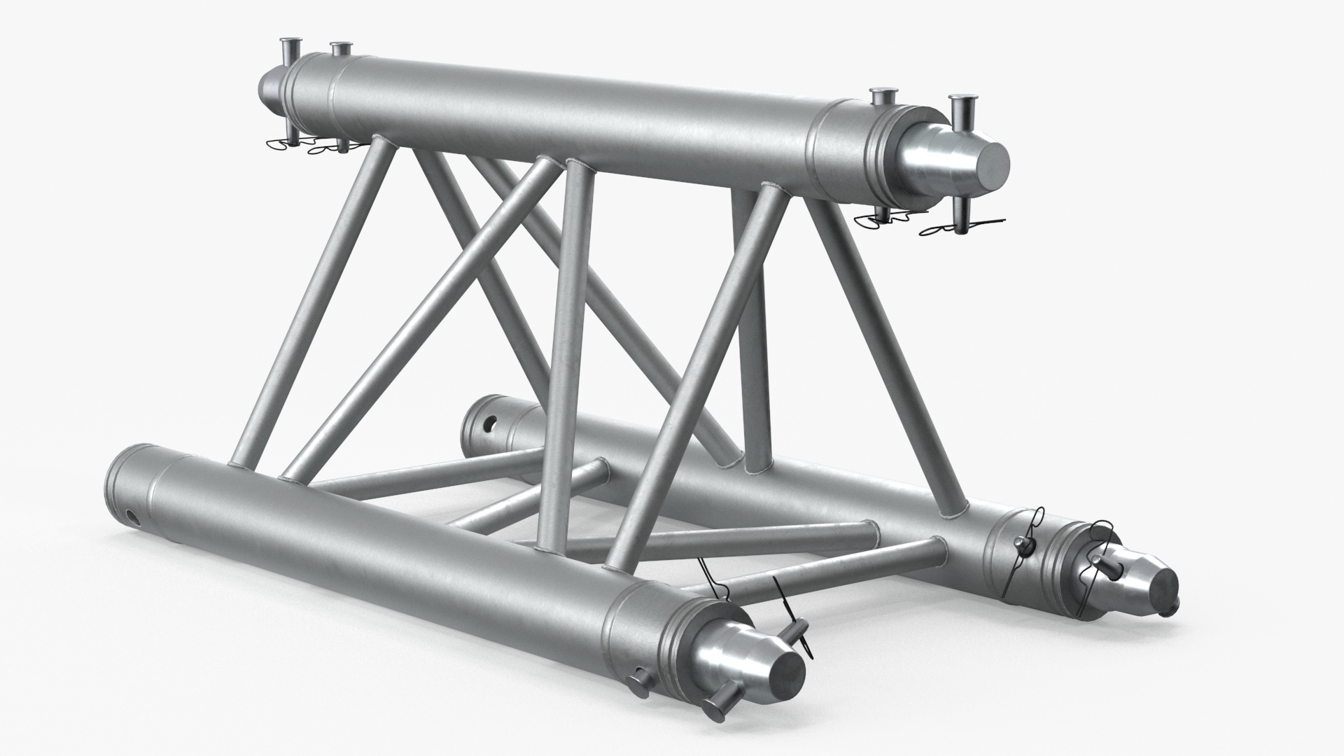 3D Triangular Truss Modular Straight model