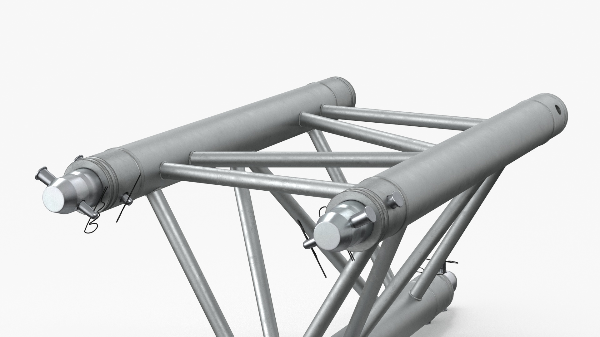 3D Triangular Truss Modular Straight model