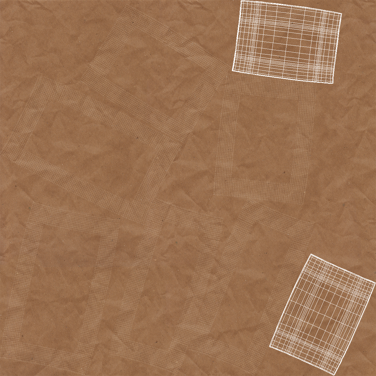 Brown Paper Sugar Sachet 3D model