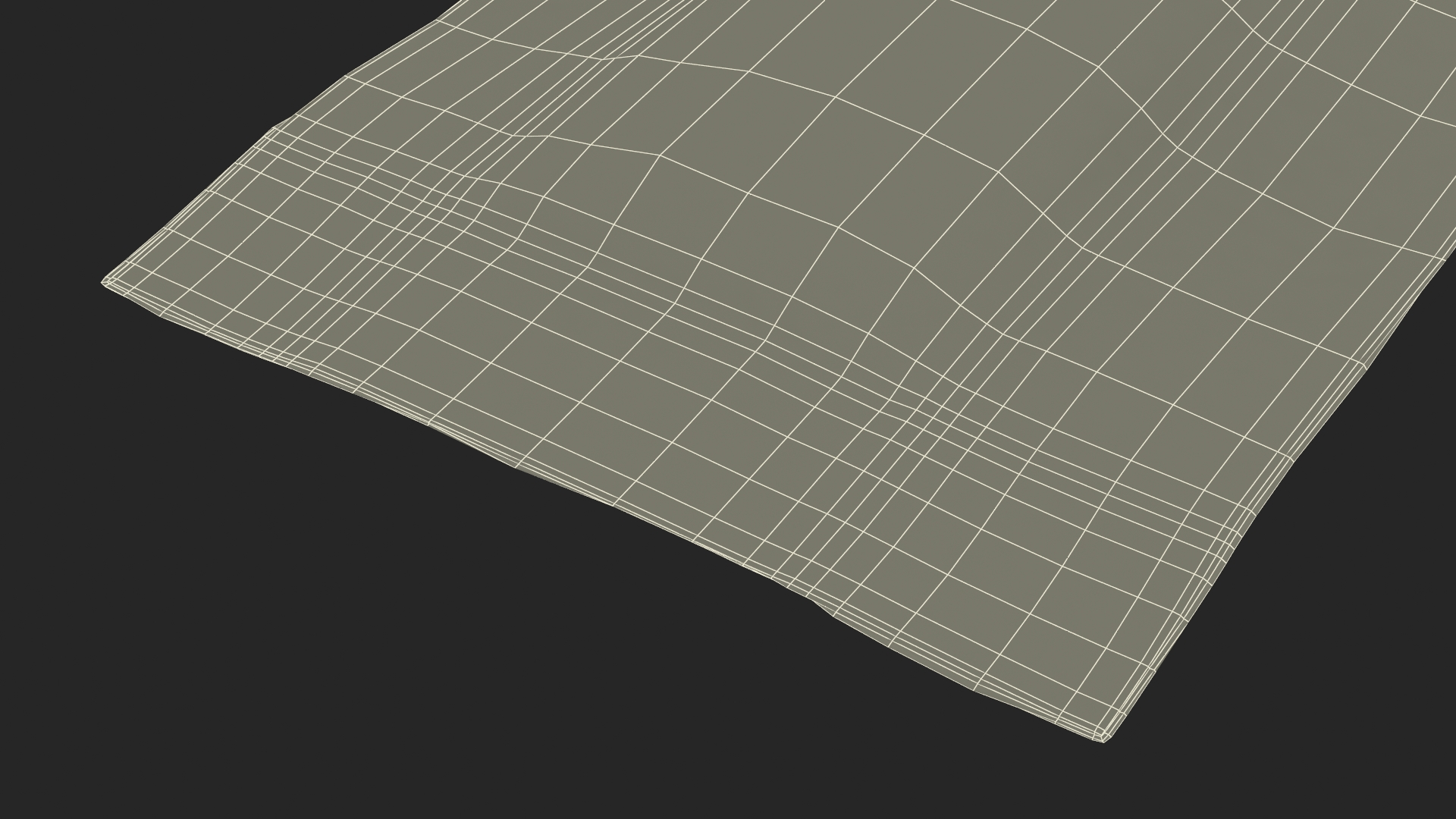 Brown Paper Sugar Sachet 3D model