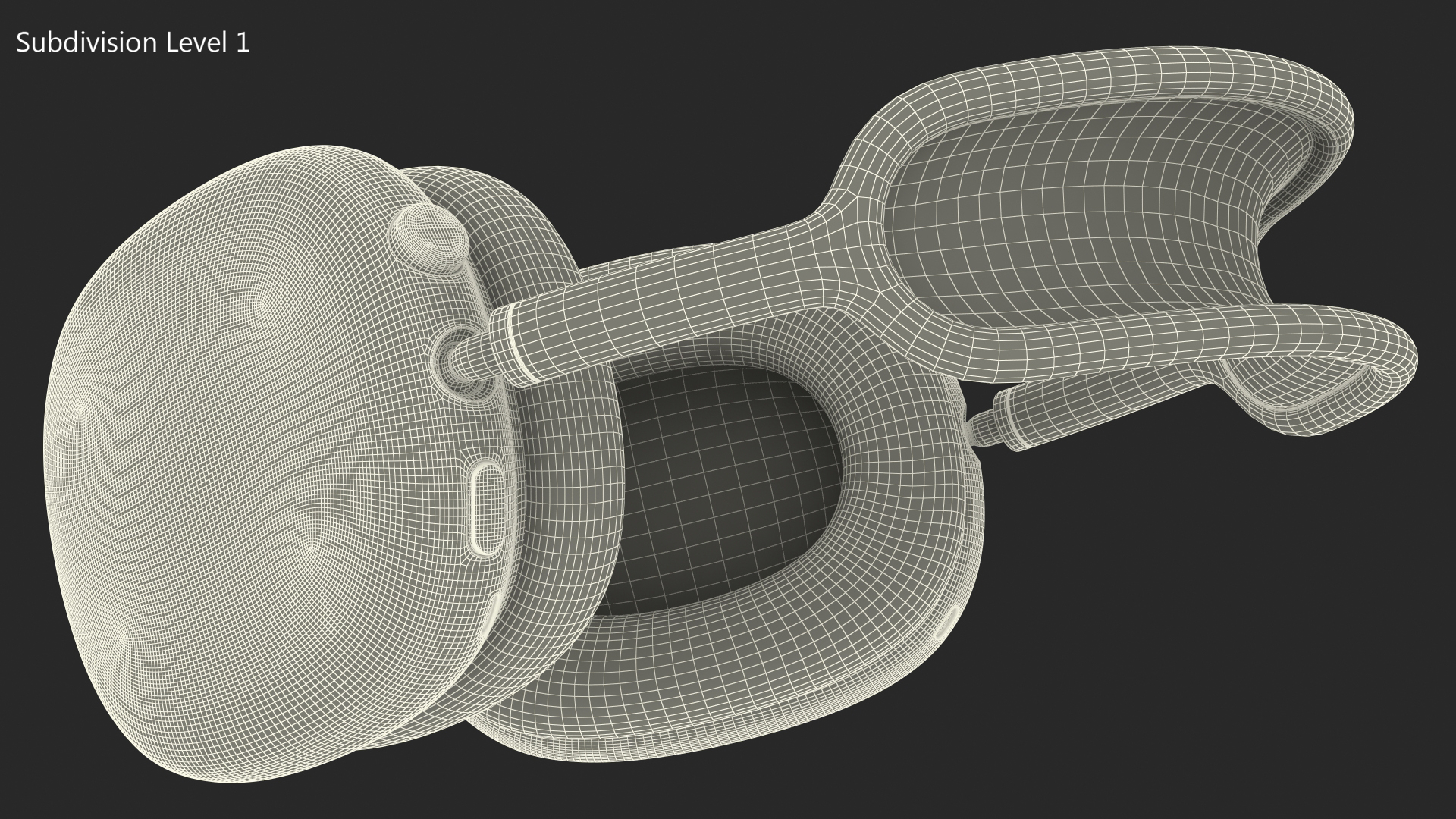 AirPods Max Headphones Silver 3D model
