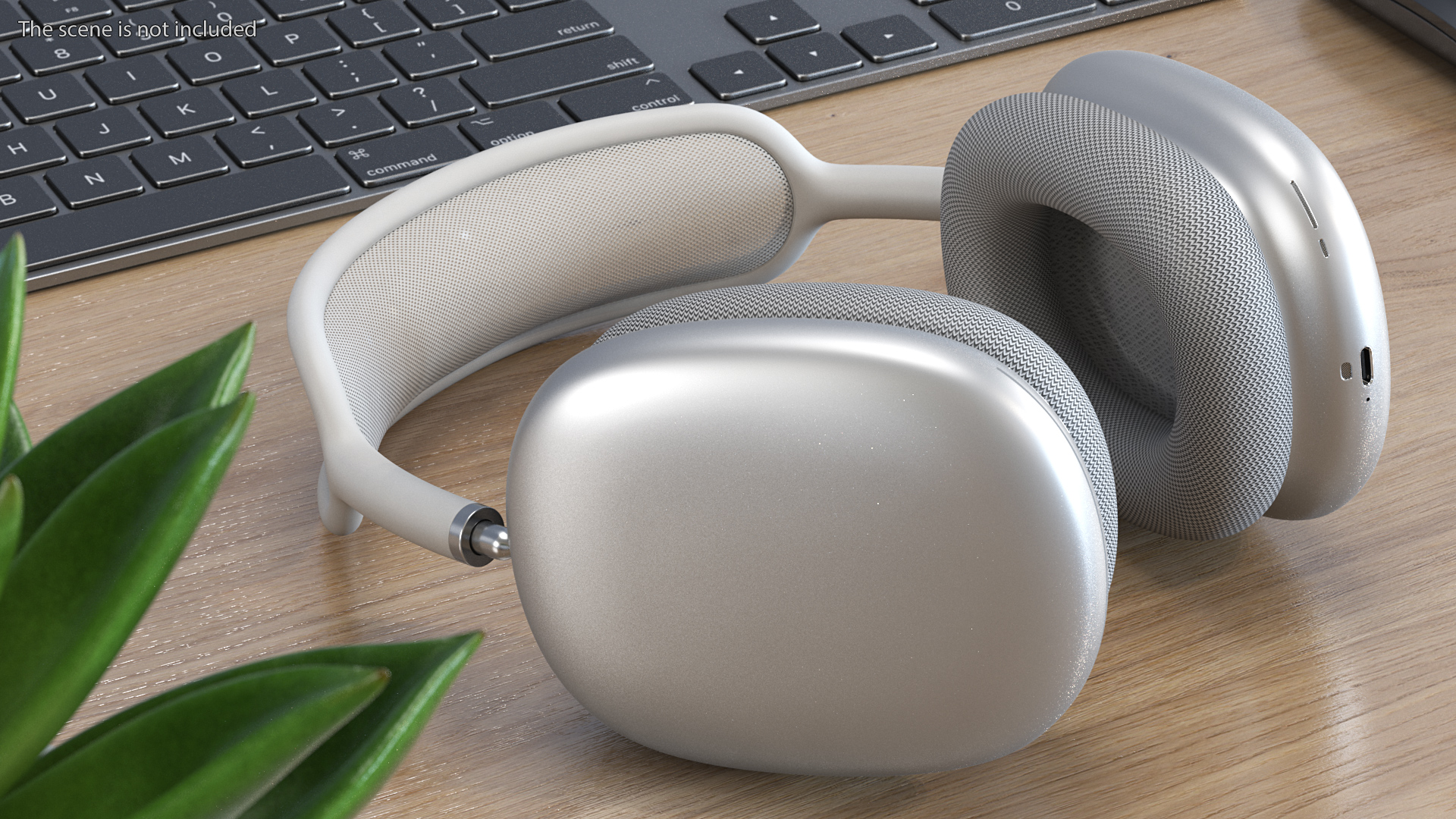 AirPods Max Headphones Silver 3D model