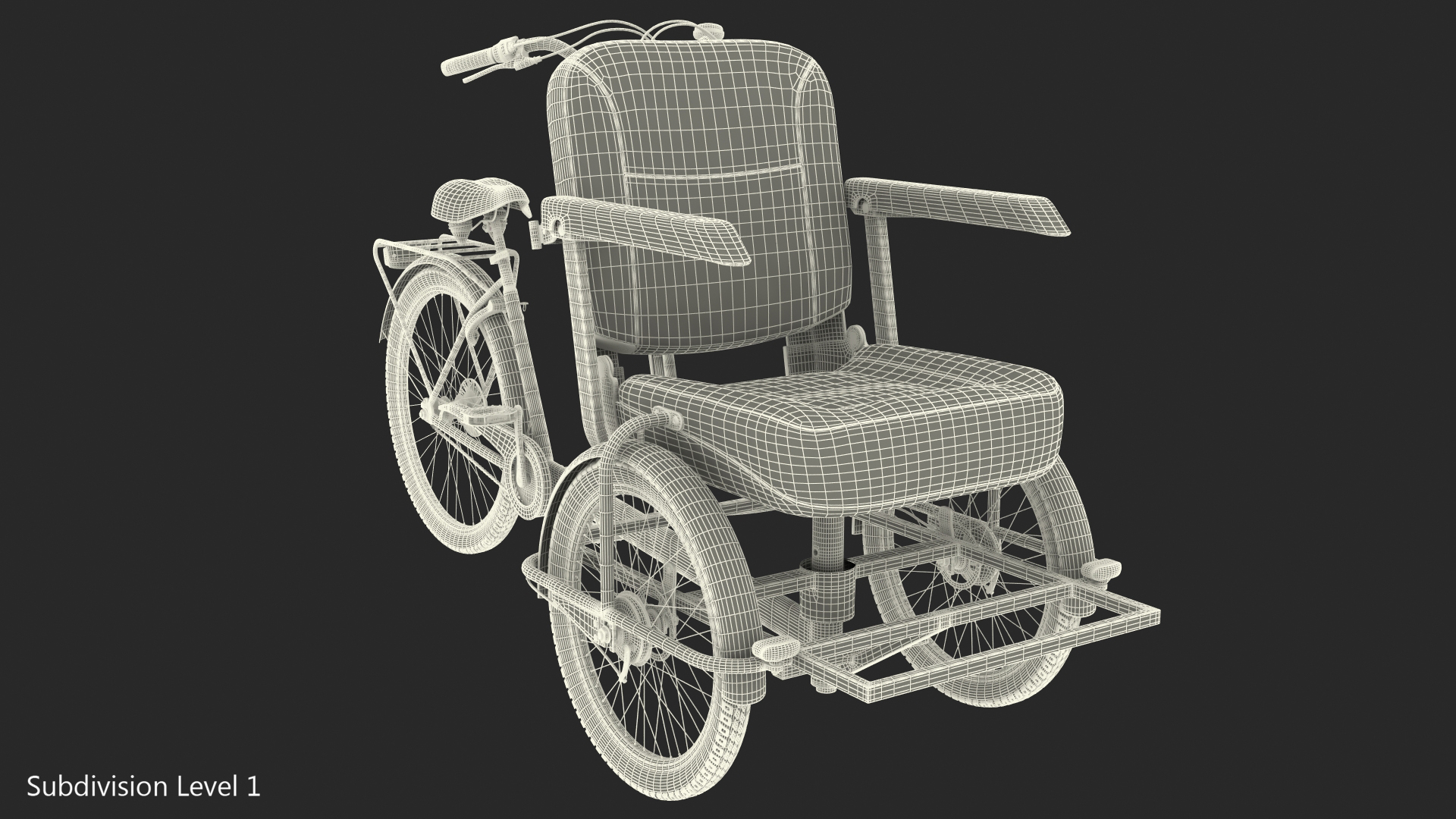 Cycle Rickshaw 3D model