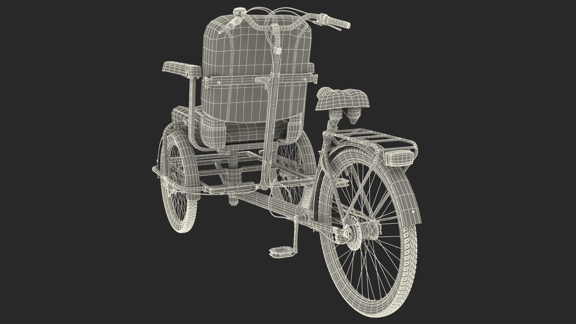 Cycle Rickshaw 3D model