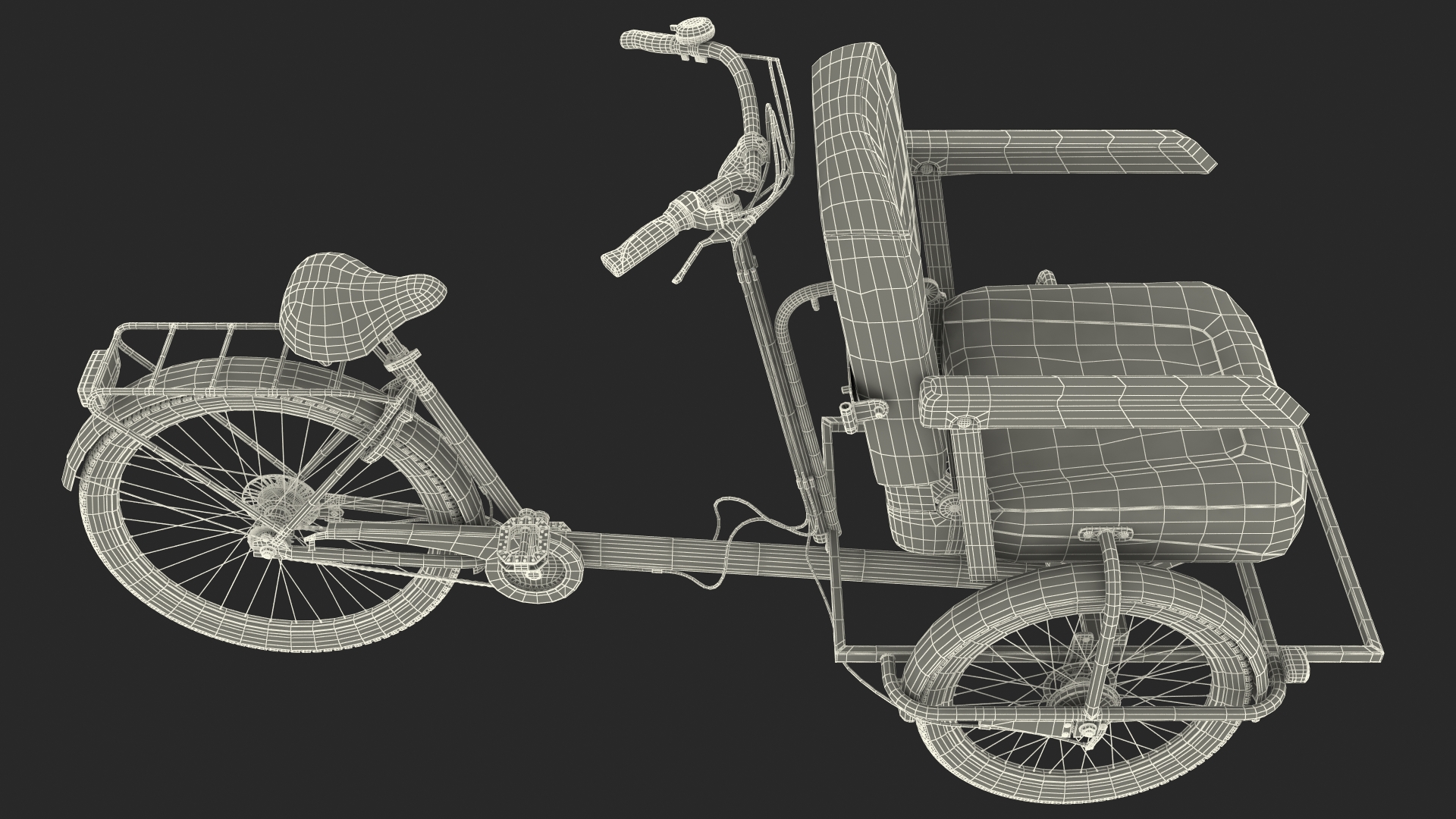 Cycle Rickshaw 3D model
