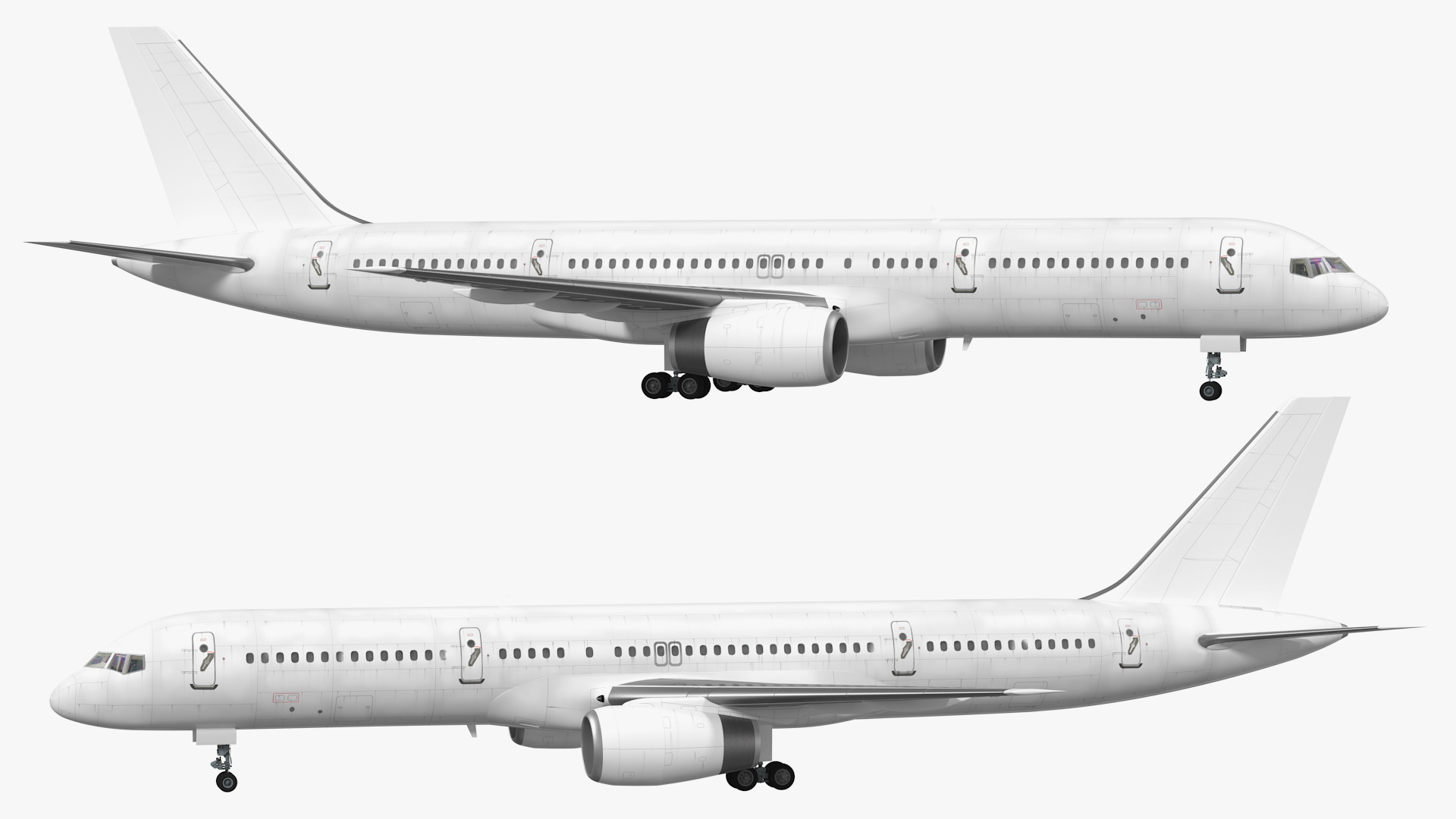 3D Boeing 757 200 Flight Deck Rigged model