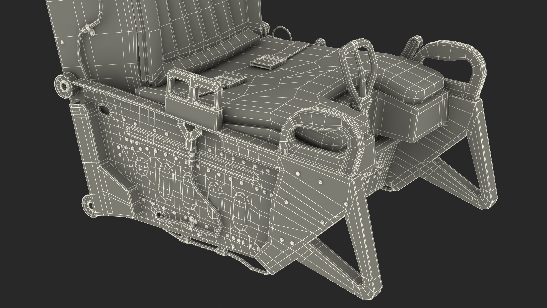 Military Ejection Seat 3D