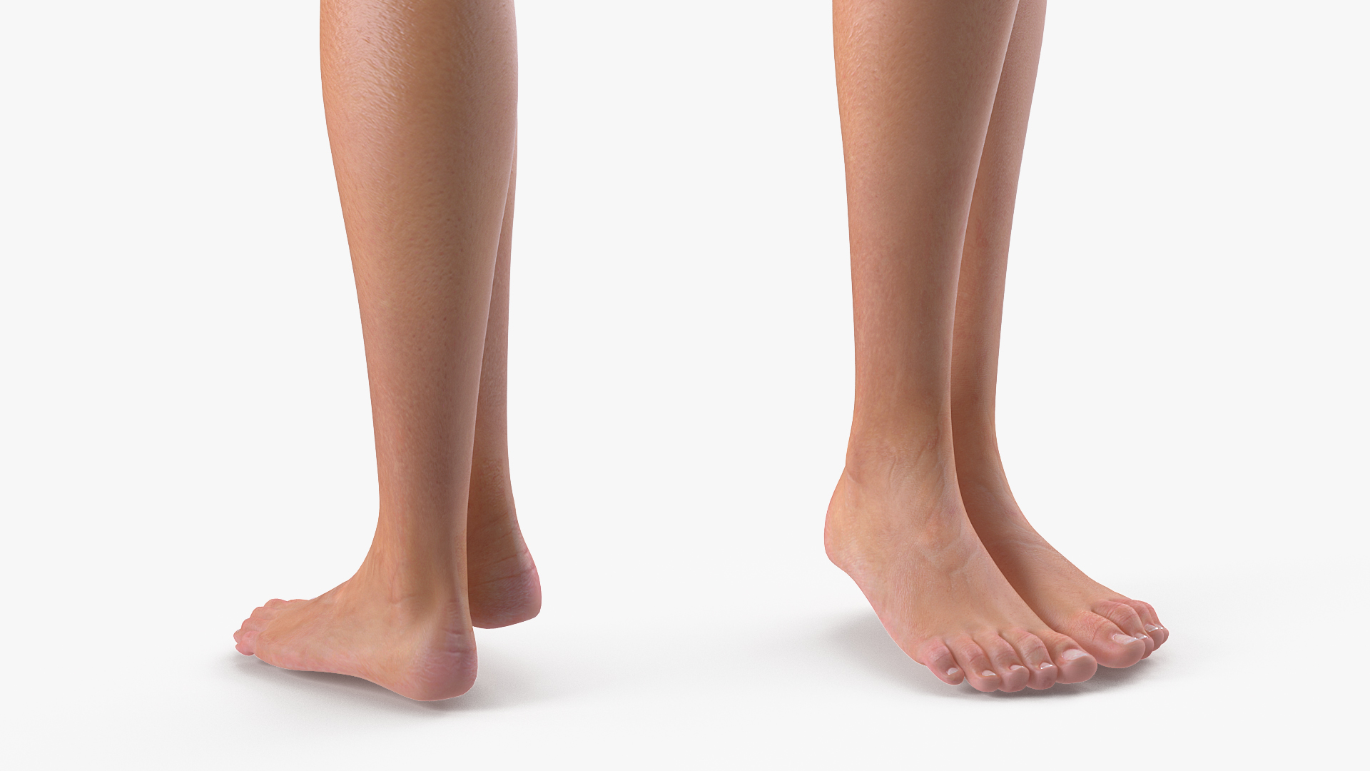 Nude Woman Standing Pose 3D model