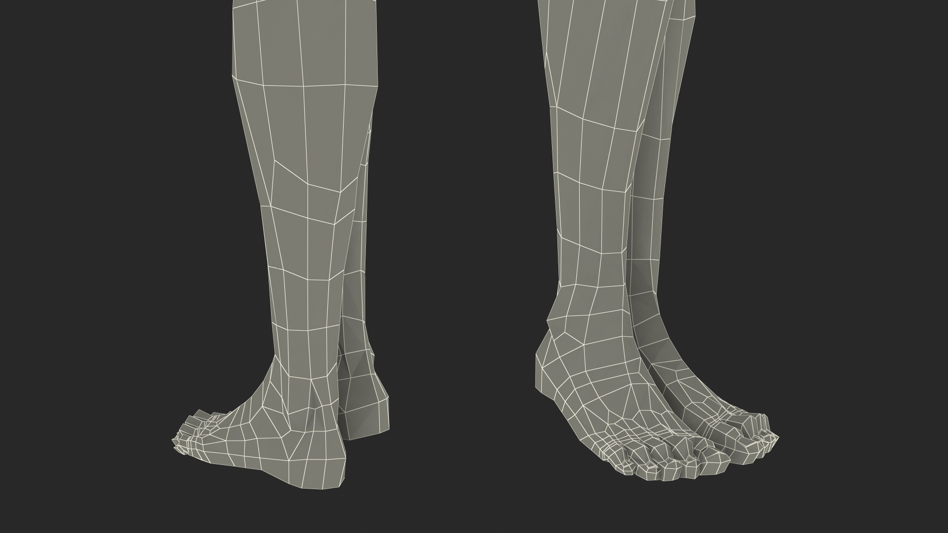 Nude Woman Standing Pose 3D model