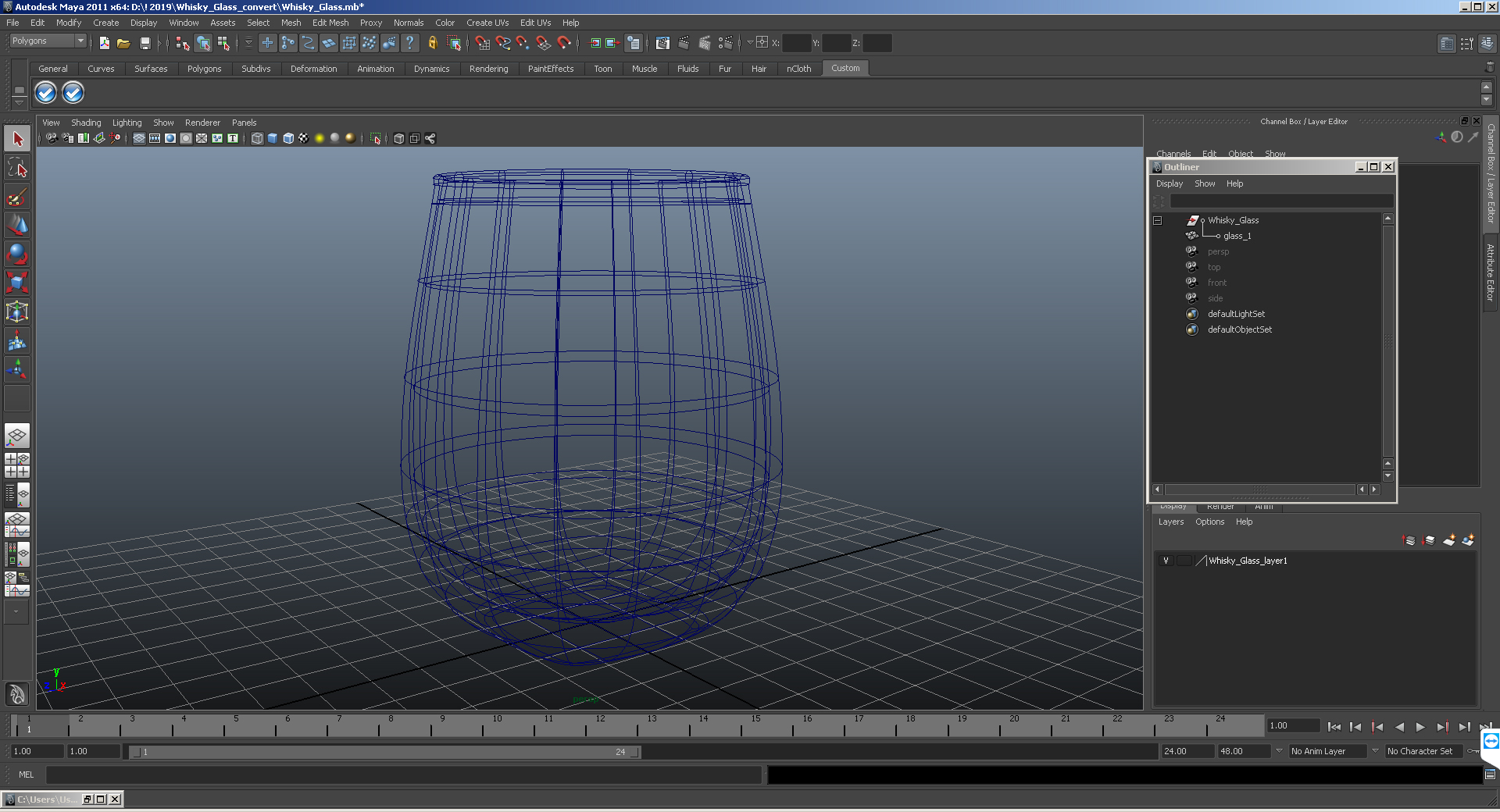 Whisky Glass 3D
