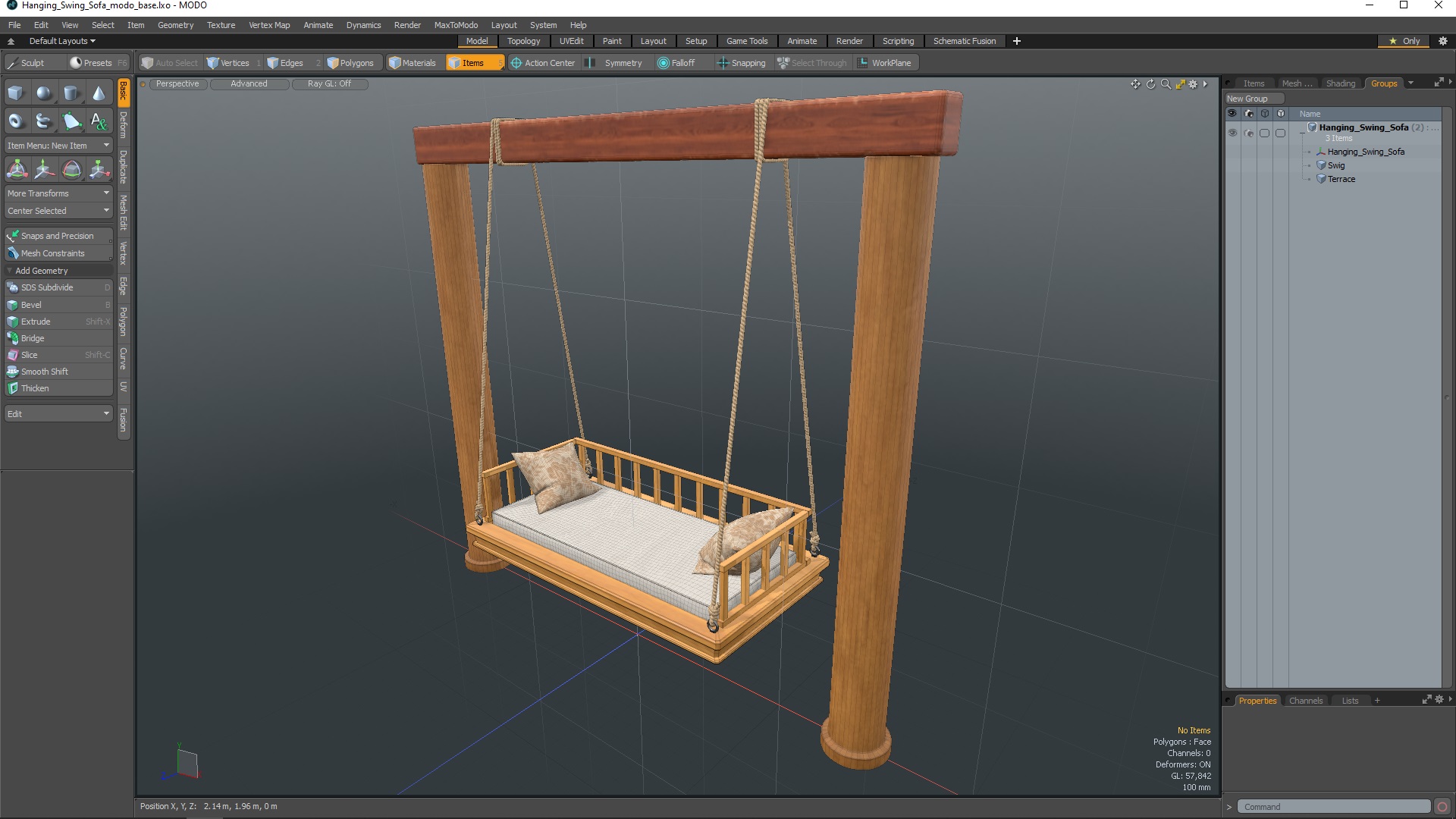 3D Hanging Swing Sofa model