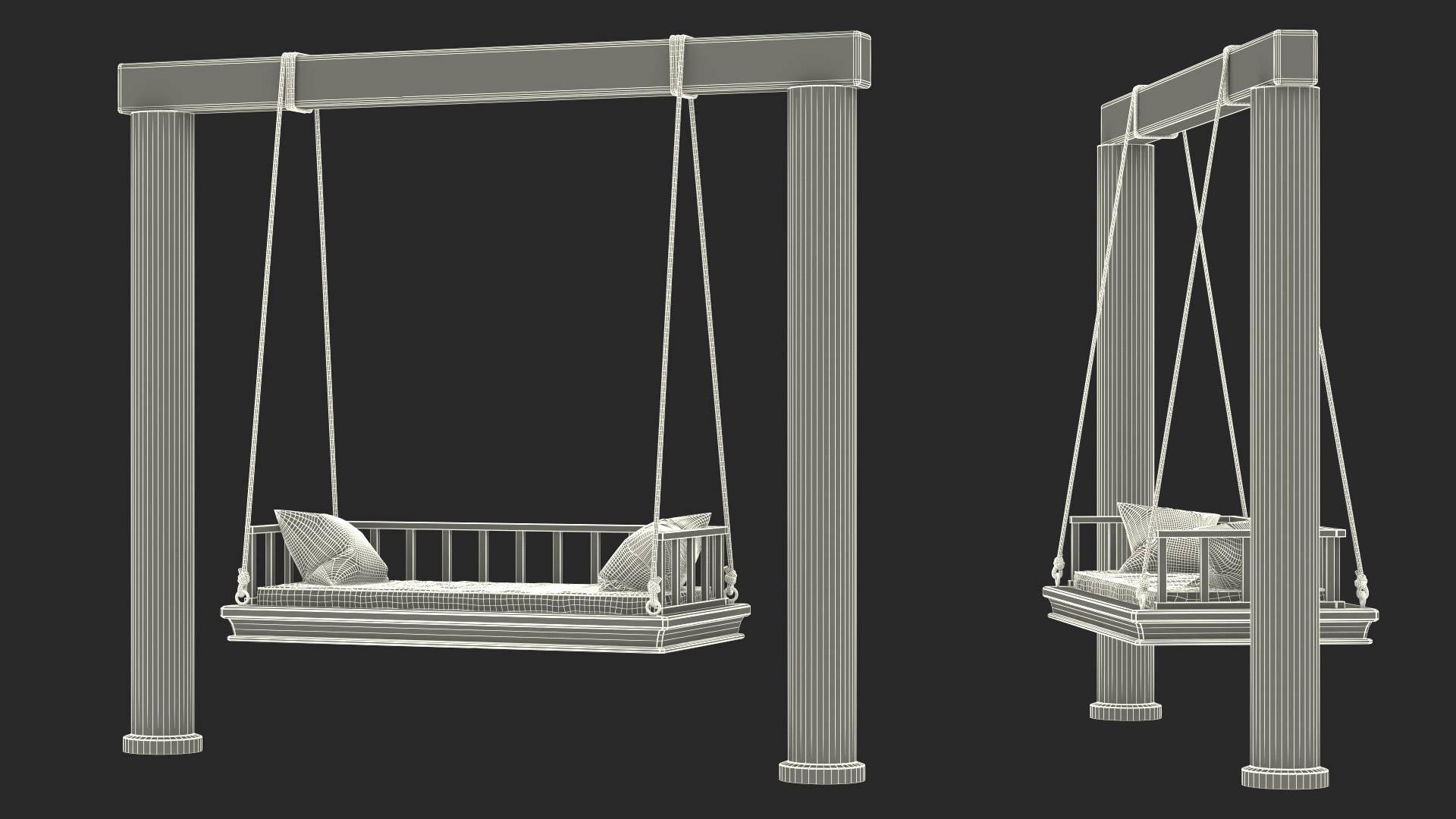 3D Hanging Swing Sofa model