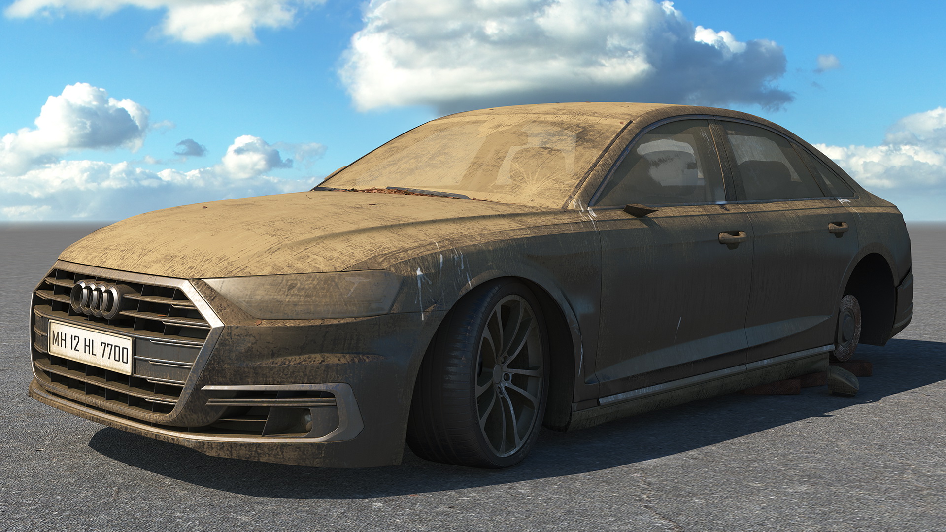 Abandoned Audi A8 3D