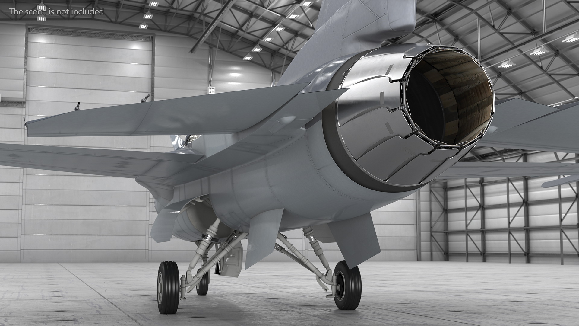 3D model Fighter F 16 Fighting Falcon US Air Force With a Pilot Rigged for Cinema 4D